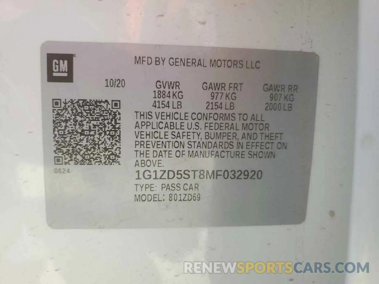 14 Photograph of a damaged car 1G1ZD5ST8MF032920 CHEVROLET MALIBU 2021