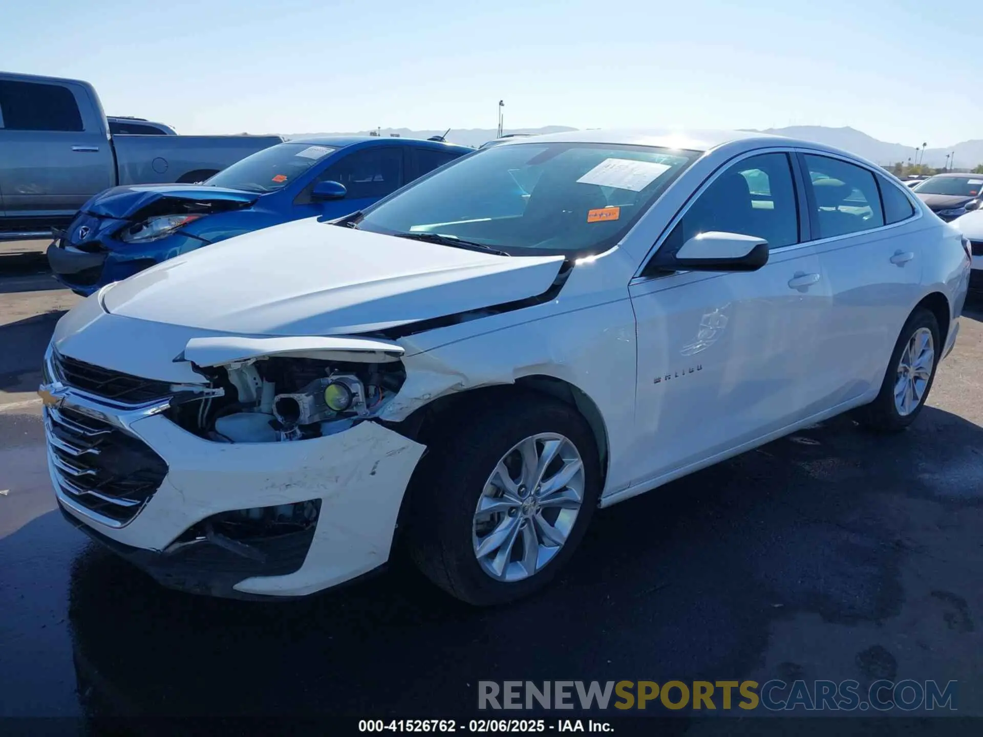 2 Photograph of a damaged car 1G1ZD5ST8MF044159 CHEVROLET MALIBU 2021