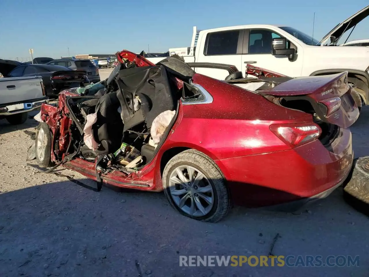 2 Photograph of a damaged car 1G1ZD5ST8MF051502 CHEVROLET MALIBU 2021