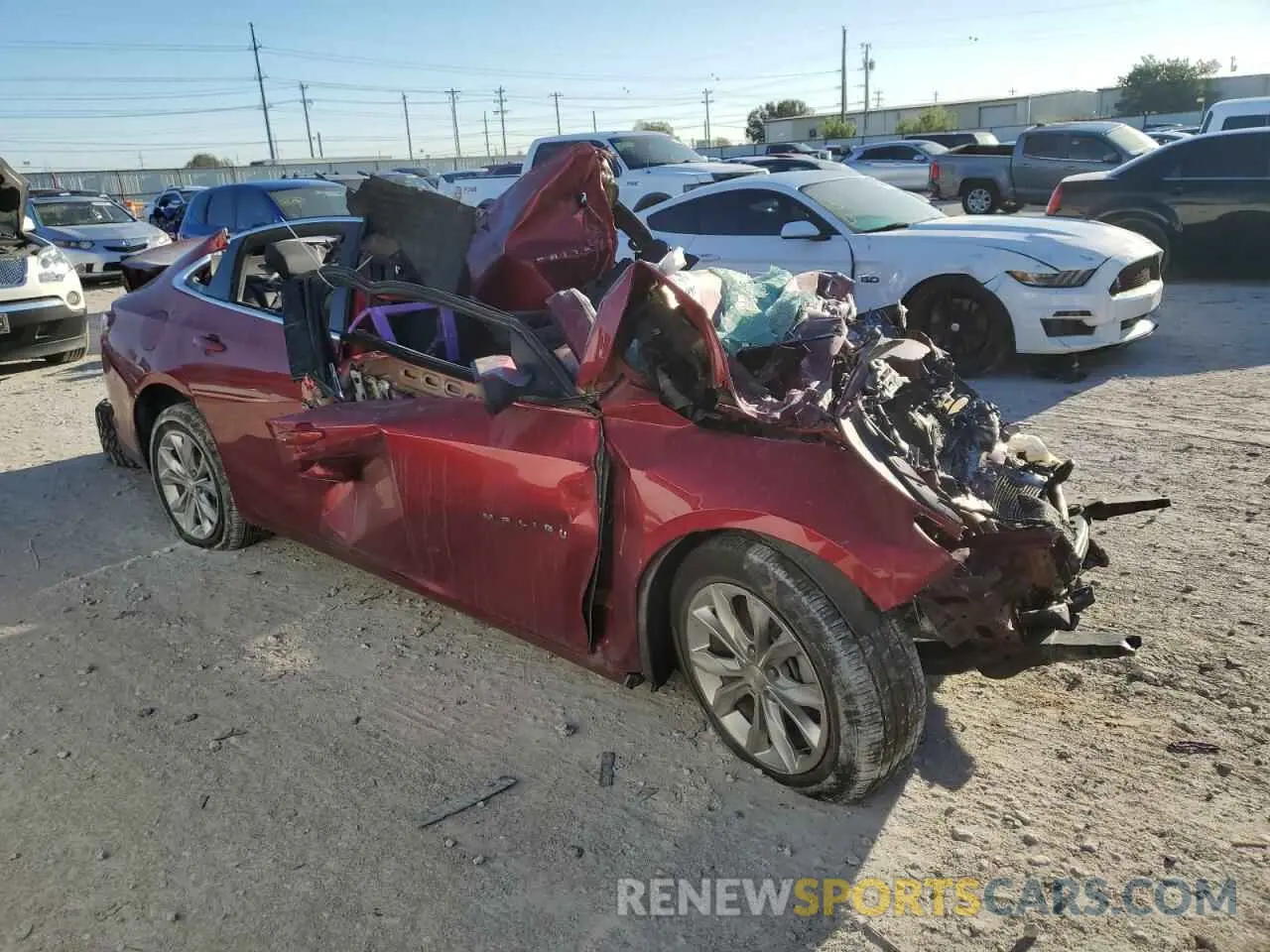 4 Photograph of a damaged car 1G1ZD5ST8MF051502 CHEVROLET MALIBU 2021