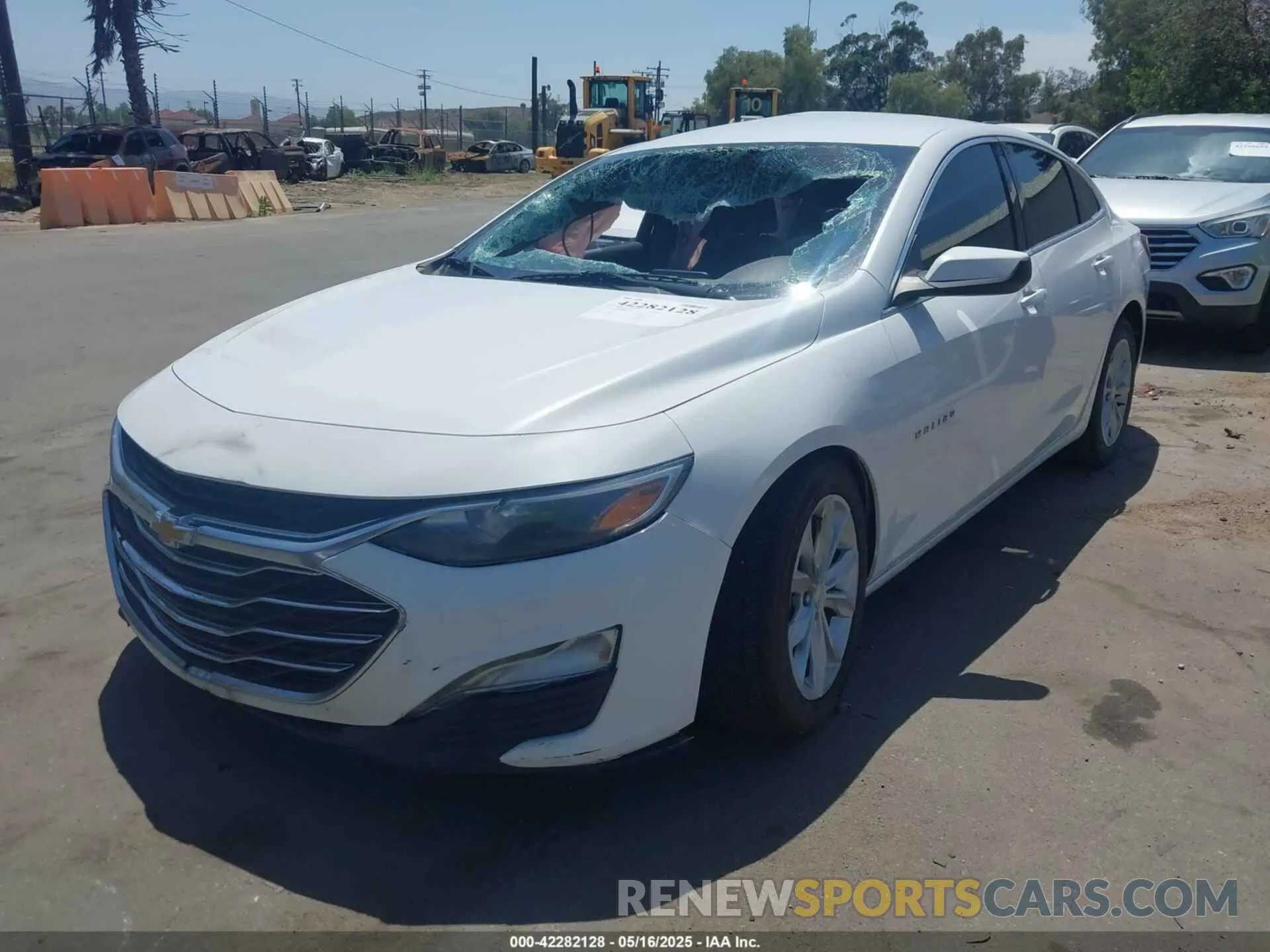 2 Photograph of a damaged car 1G1ZD5ST8MF065609 CHEVROLET MALIBU 2021