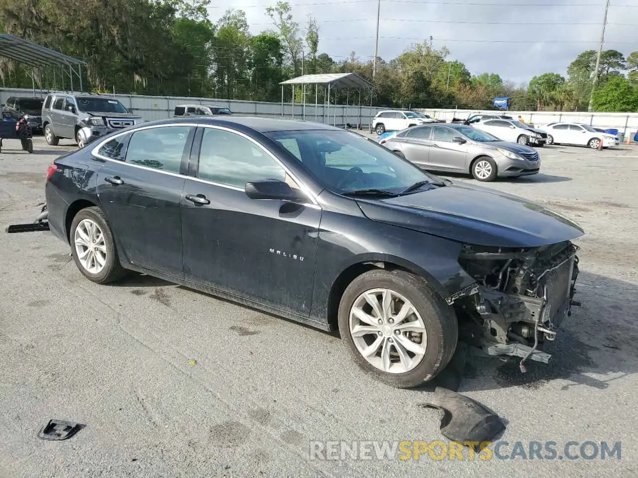 4 Photograph of a damaged car 1G1ZD5ST9MF005175 CHEVROLET MALIBU 2021