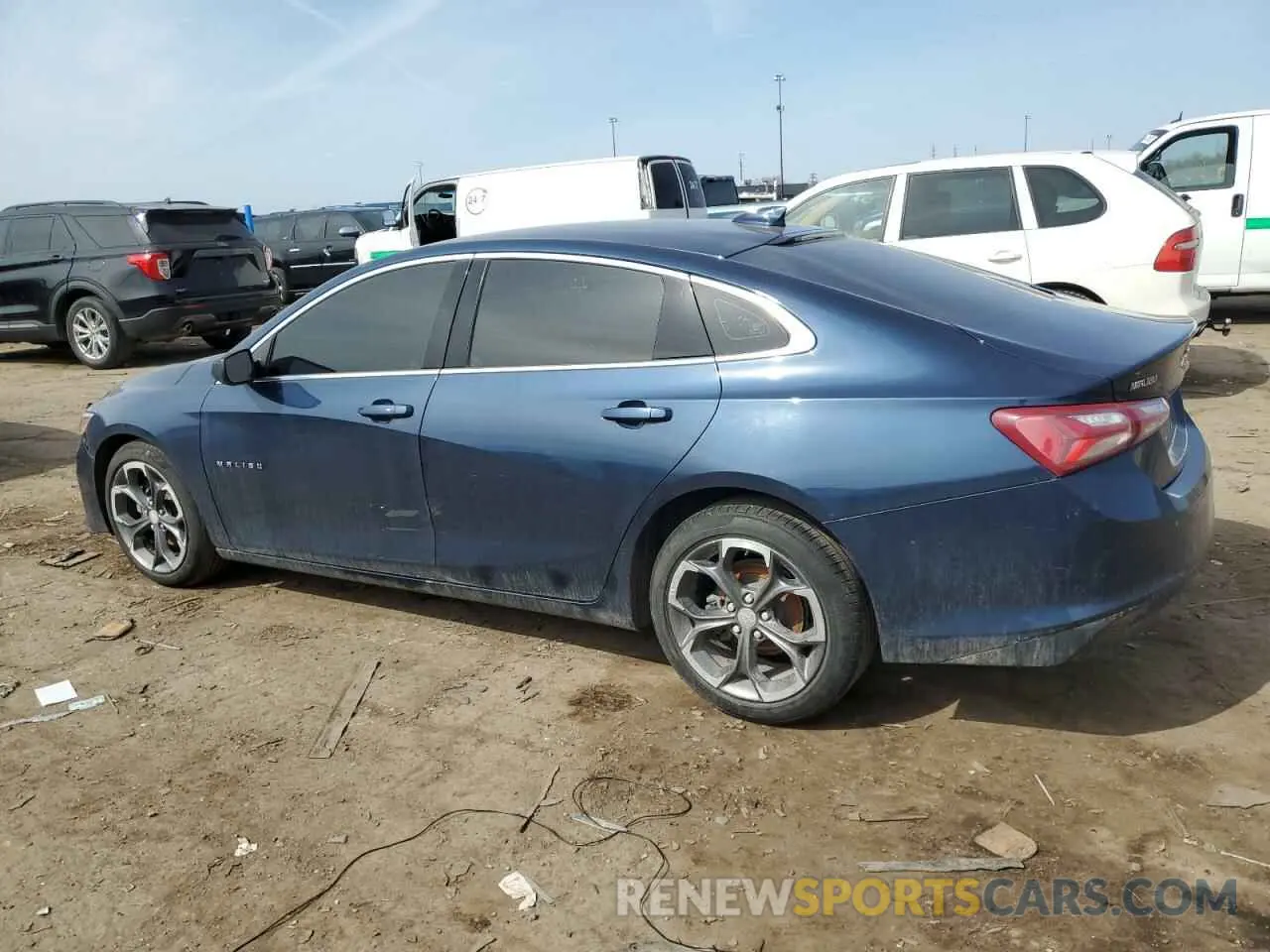 2 Photograph of a damaged car 1G1ZD5ST9MF019108 CHEVROLET MALIBU 2021