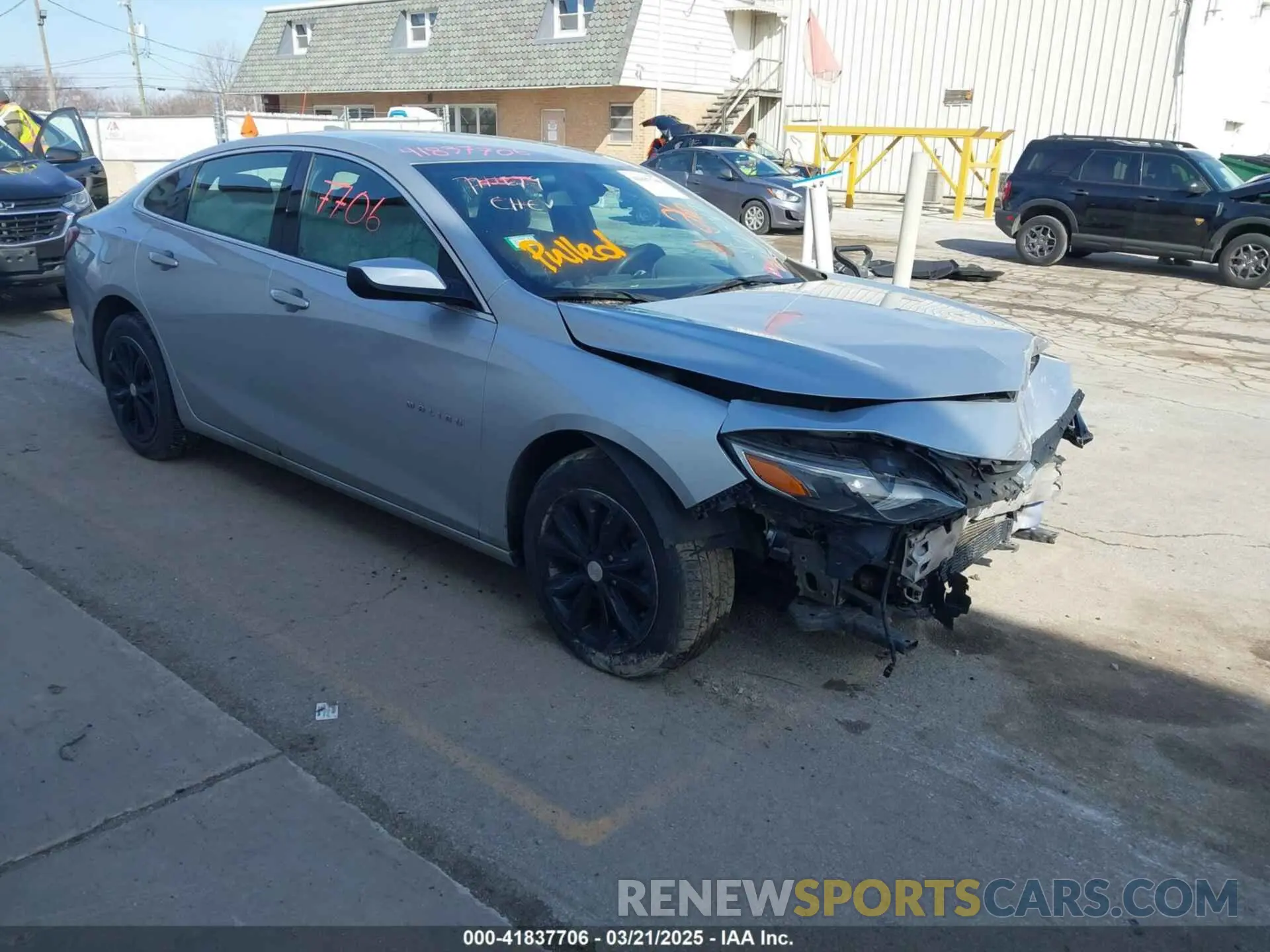 1 Photograph of a damaged car 1G1ZD5ST9MF034742 CHEVROLET MALIBU 2021