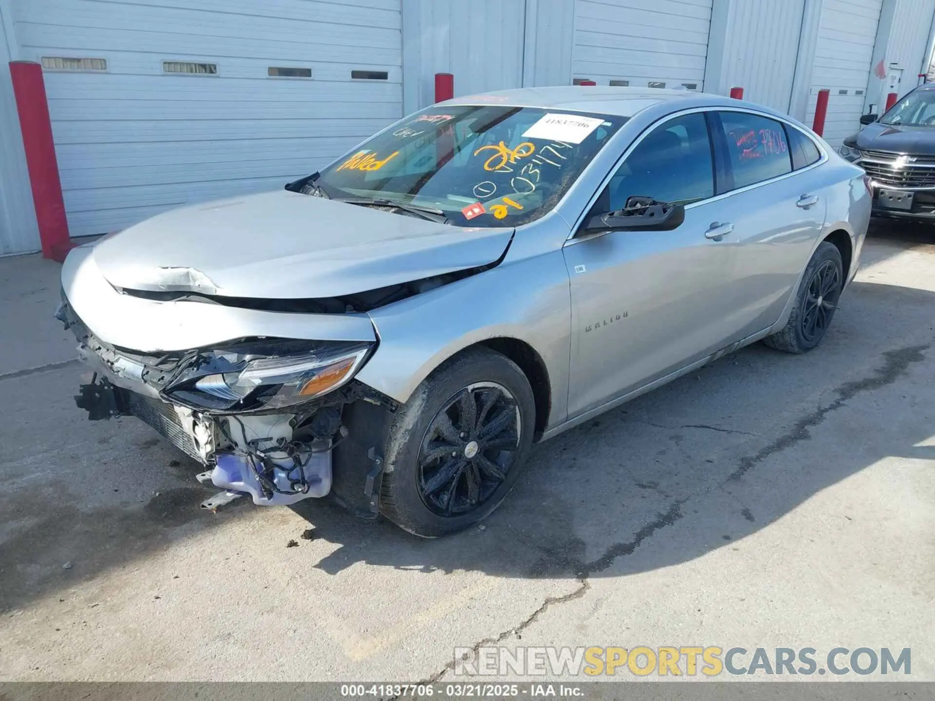 2 Photograph of a damaged car 1G1ZD5ST9MF034742 CHEVROLET MALIBU 2021
