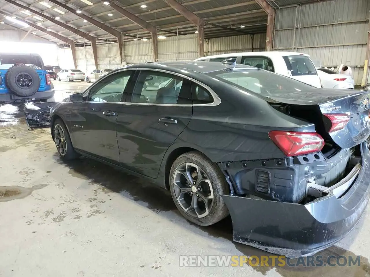 2 Photograph of a damaged car 1G1ZD5ST9MF058006 CHEVROLET MALIBU 2021