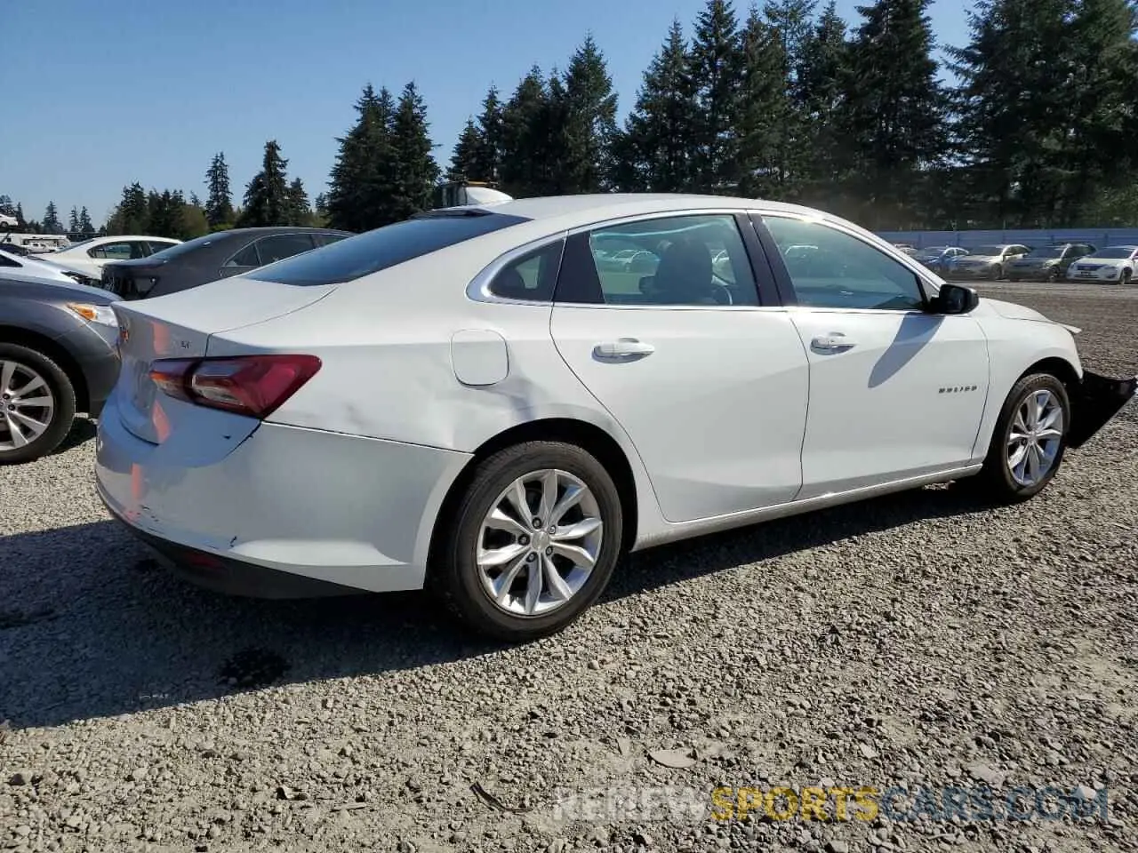 3 Photograph of a damaged car 1G1ZD5ST9MF061536 CHEVROLET MALIBU 2021
