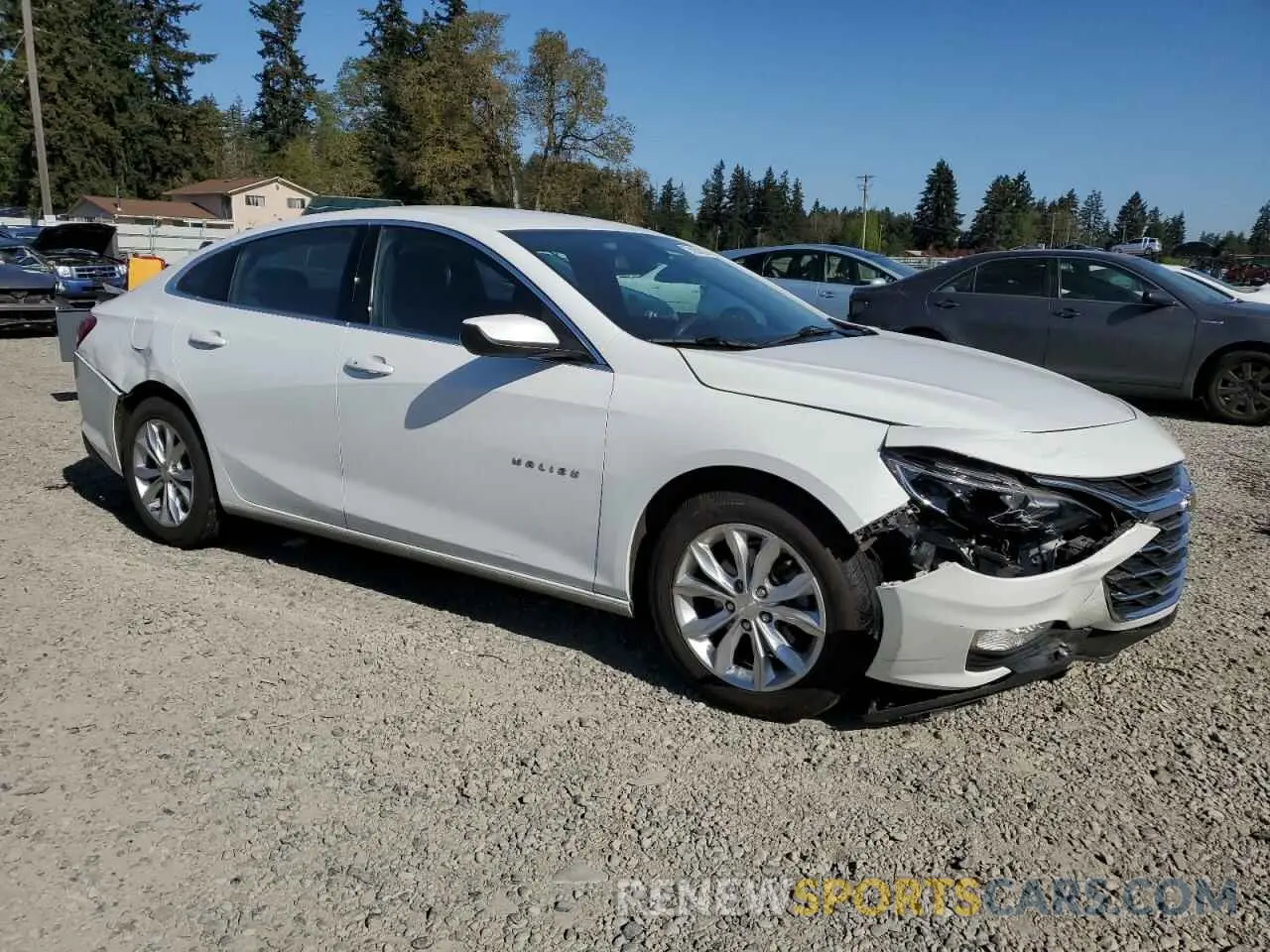 4 Photograph of a damaged car 1G1ZD5ST9MF061536 CHEVROLET MALIBU 2021