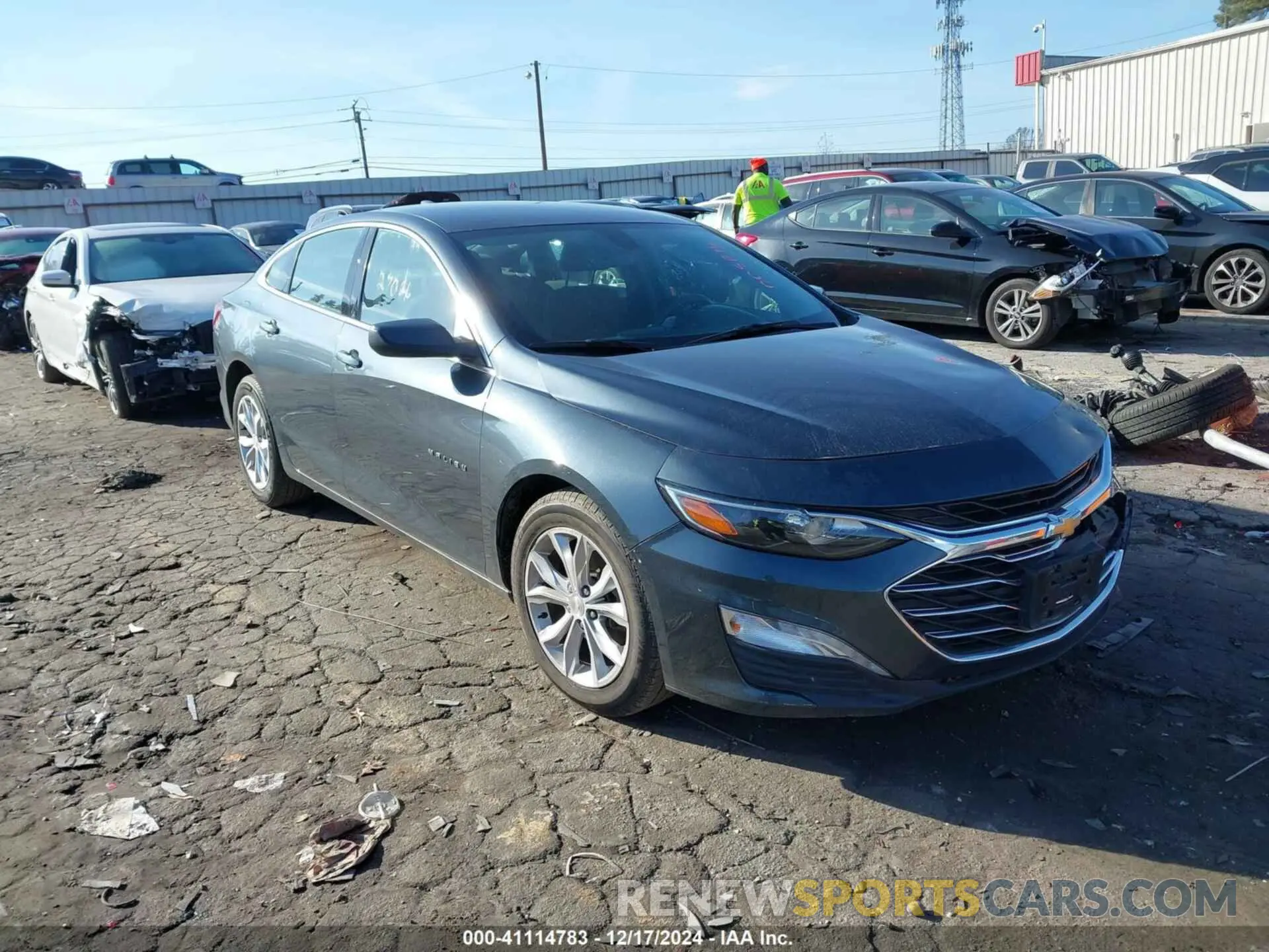 1 Photograph of a damaged car 1G1ZD5STXMF005816 CHEVROLET MALIBU 2021