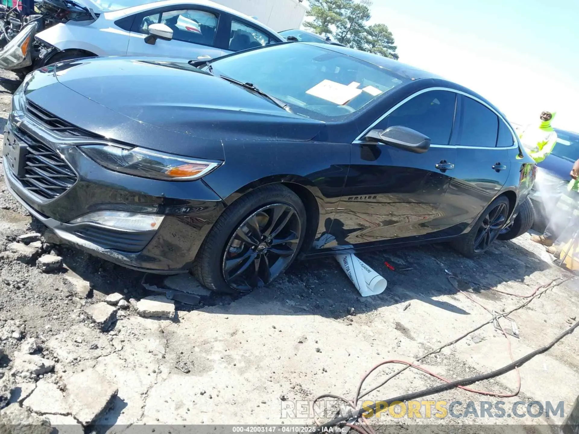 2 Photograph of a damaged car 1G1ZD5STXMF007534 CHEVROLET MALIBU 2021