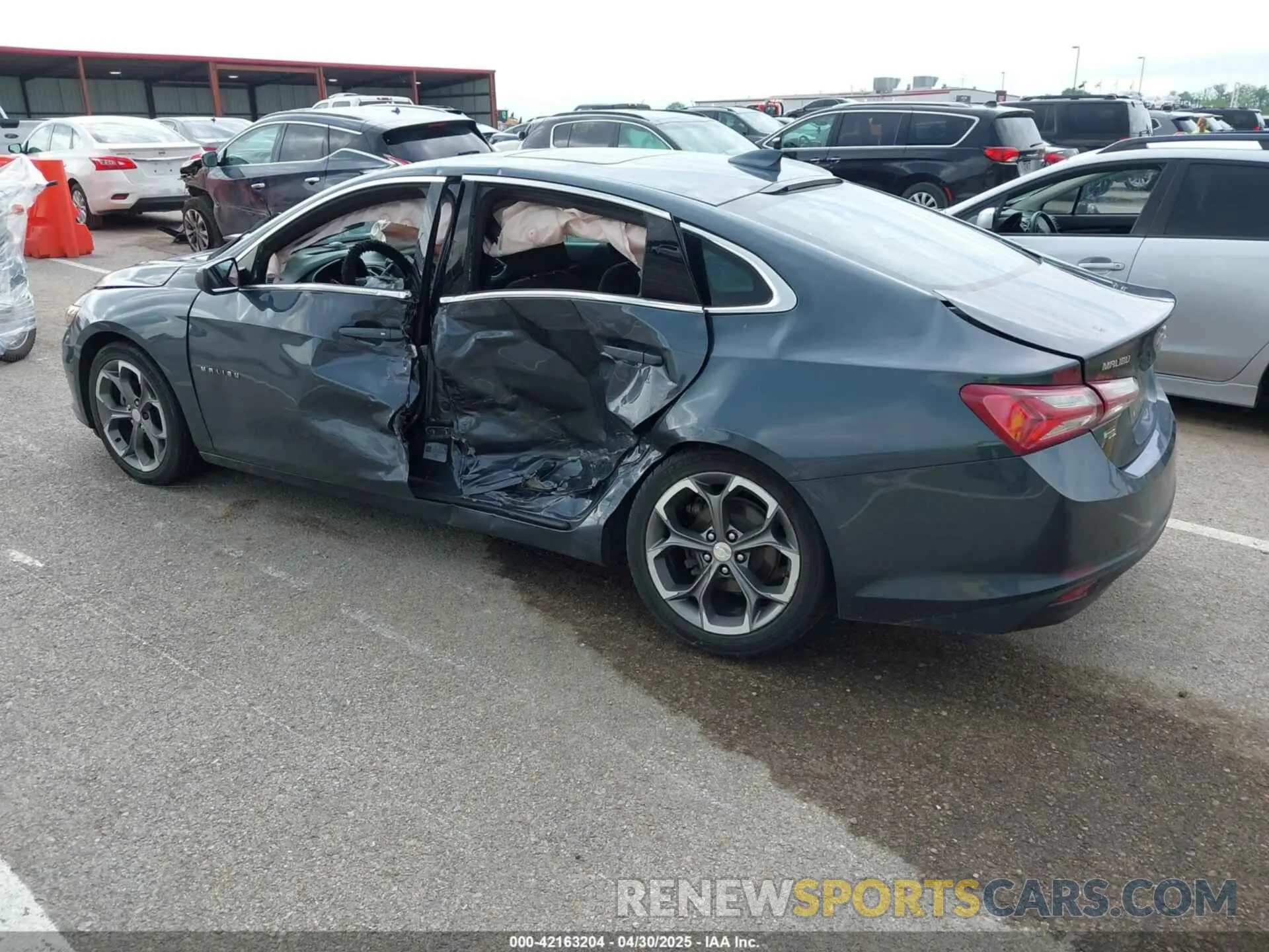 3 Photograph of a damaged car 1G1ZD5STXMF009297 CHEVROLET MALIBU 2021