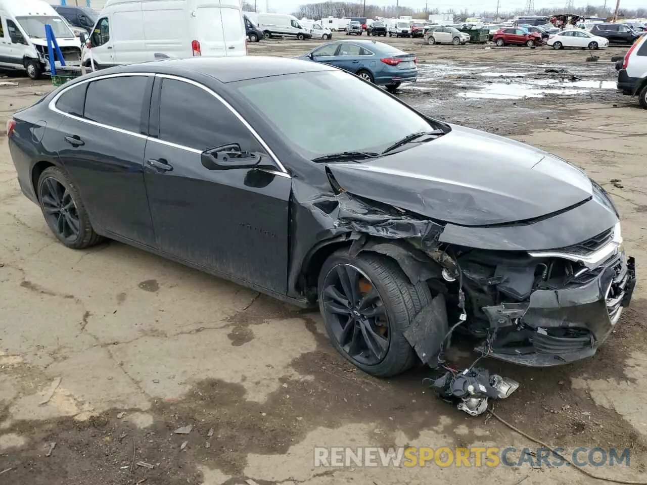 4 Photograph of a damaged car 1G1ZD5STXMF026018 CHEVROLET MALIBU 2021