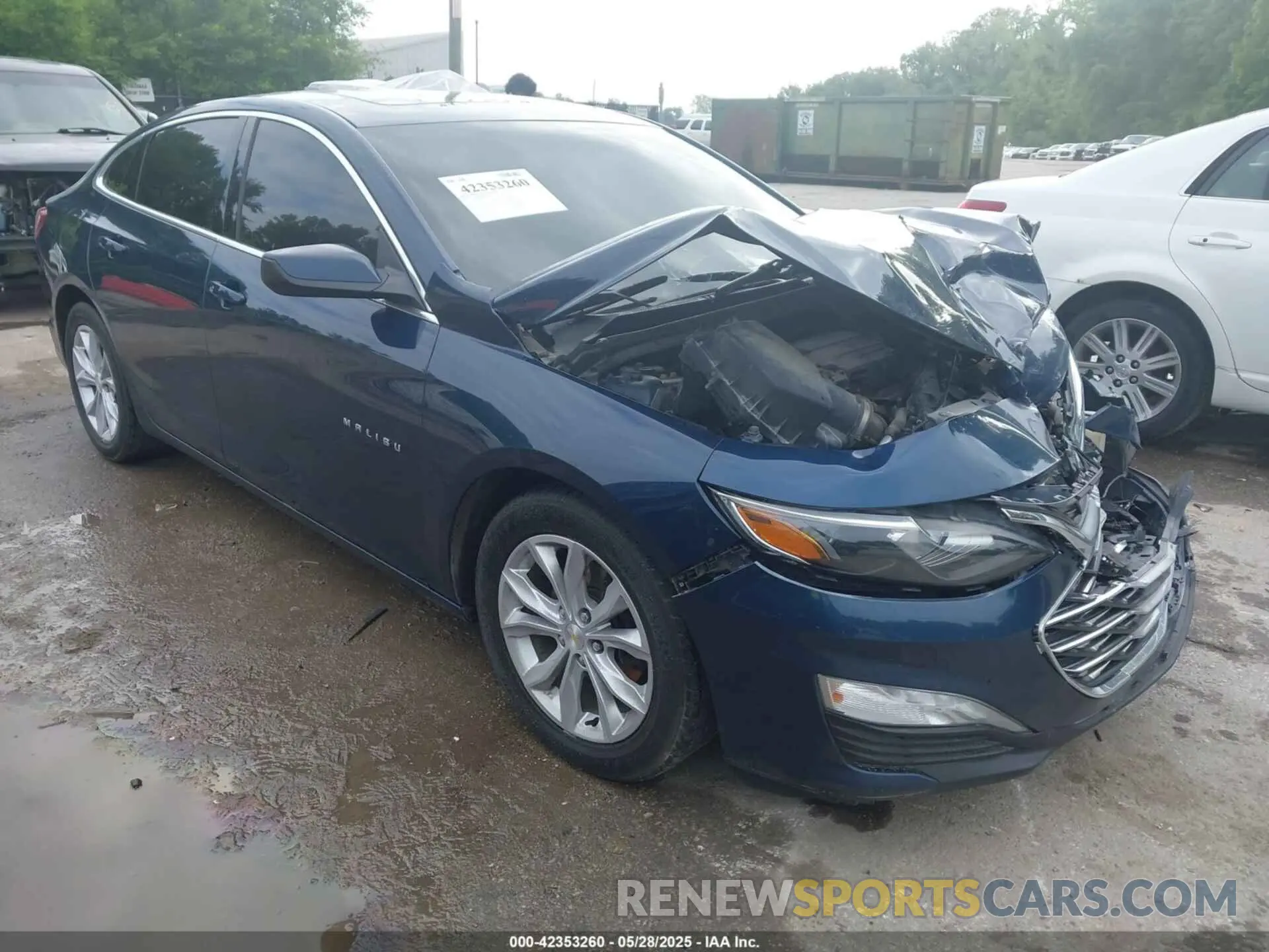 1 Photograph of a damaged car 1G1ZD5STXMF029663 CHEVROLET MALIBU 2021