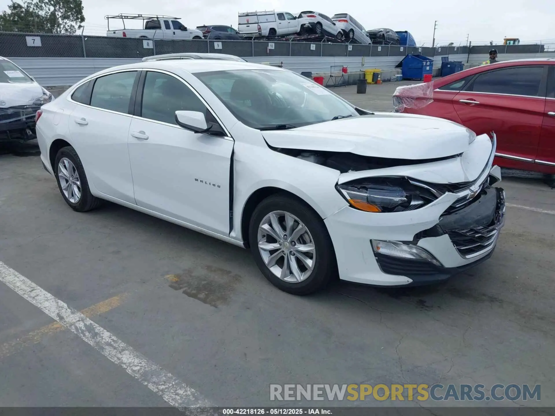 1 Photograph of a damaged car 1G1ZD5STXMF046060 CHEVROLET MALIBU 2021