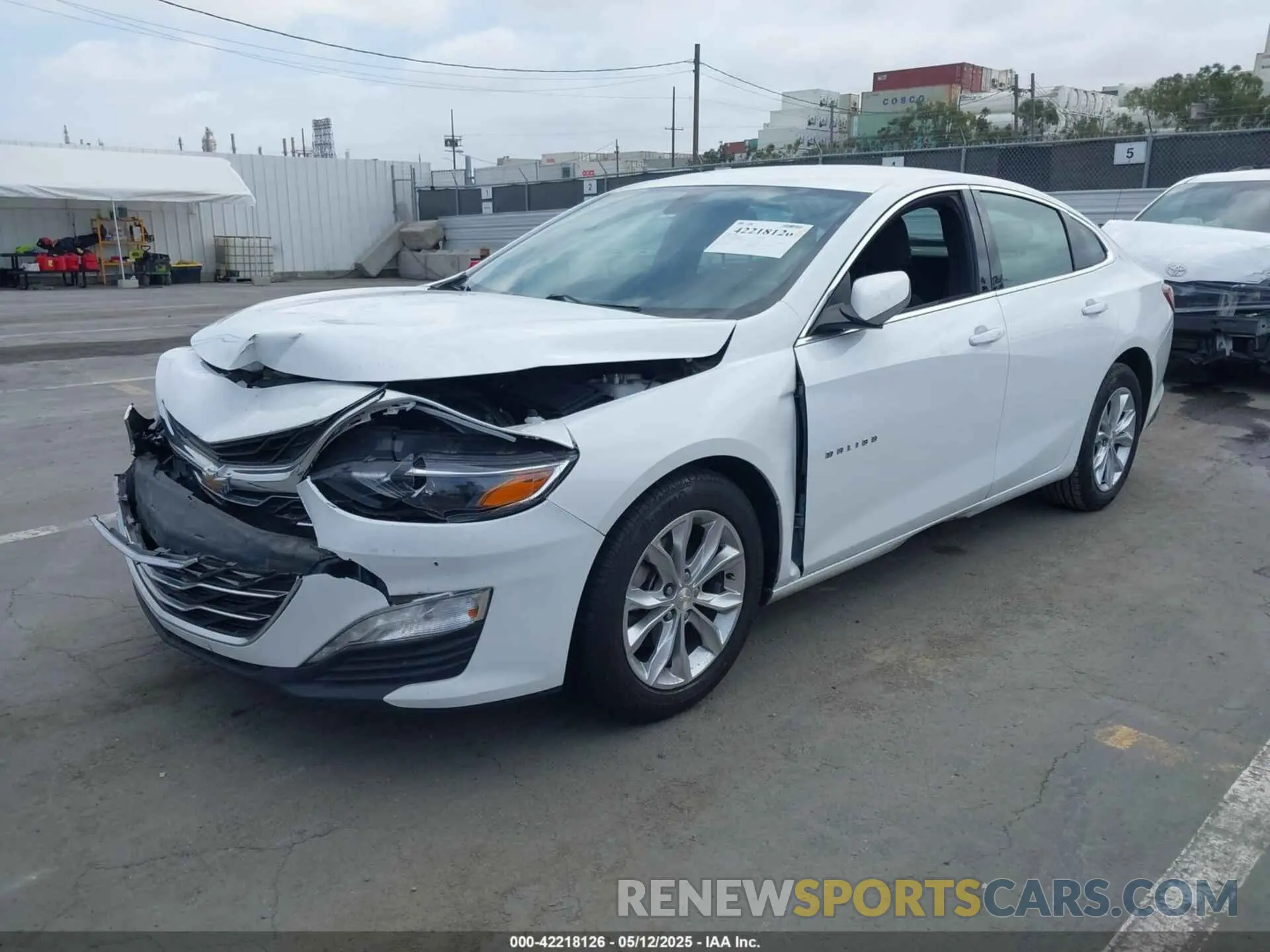 2 Photograph of a damaged car 1G1ZD5STXMF046060 CHEVROLET MALIBU 2021