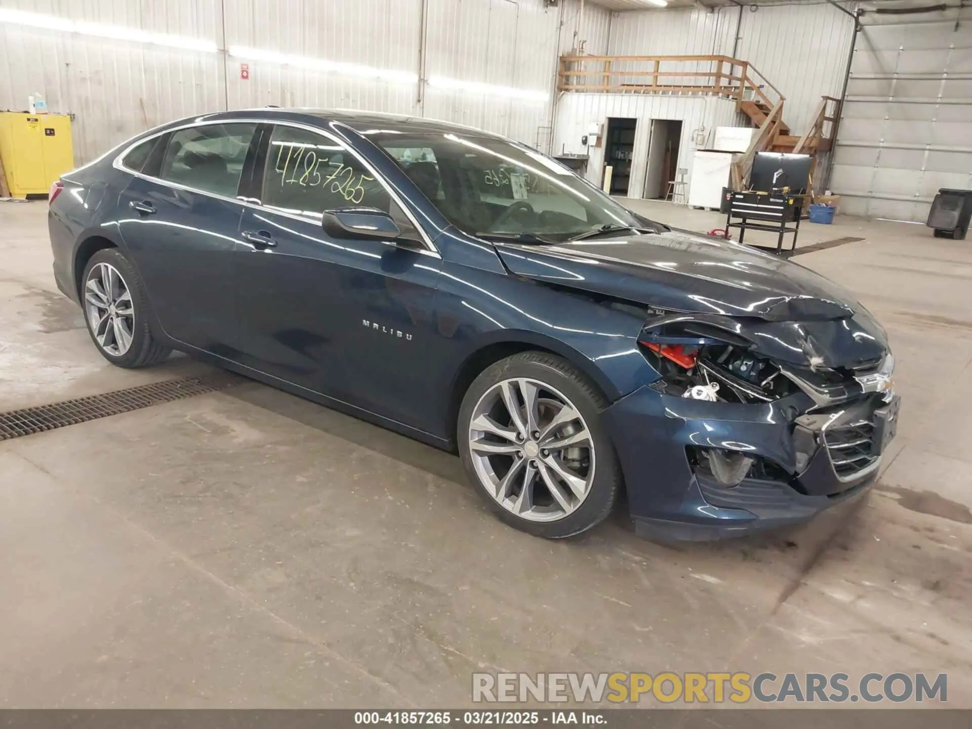 1 Photograph of a damaged car 1G1ZD5STXMF059844 CHEVROLET MALIBU 2021