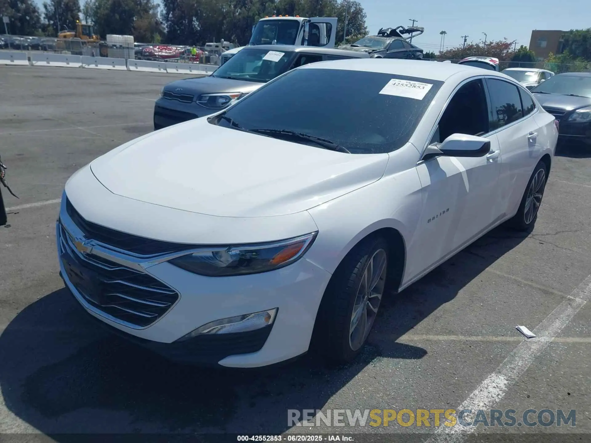 2 Photograph of a damaged car 1G1ZD5STXMF060864 CHEVROLET MALIBU 2021