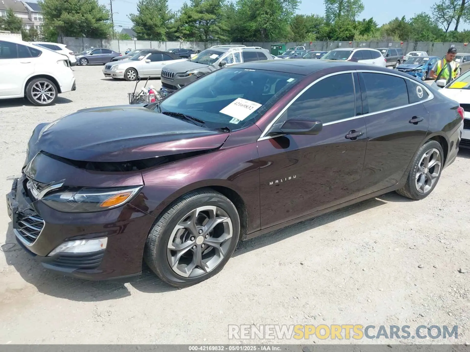 2 Photograph of a damaged car 1G1ZD5STXMF061920 CHEVROLET MALIBU 2021