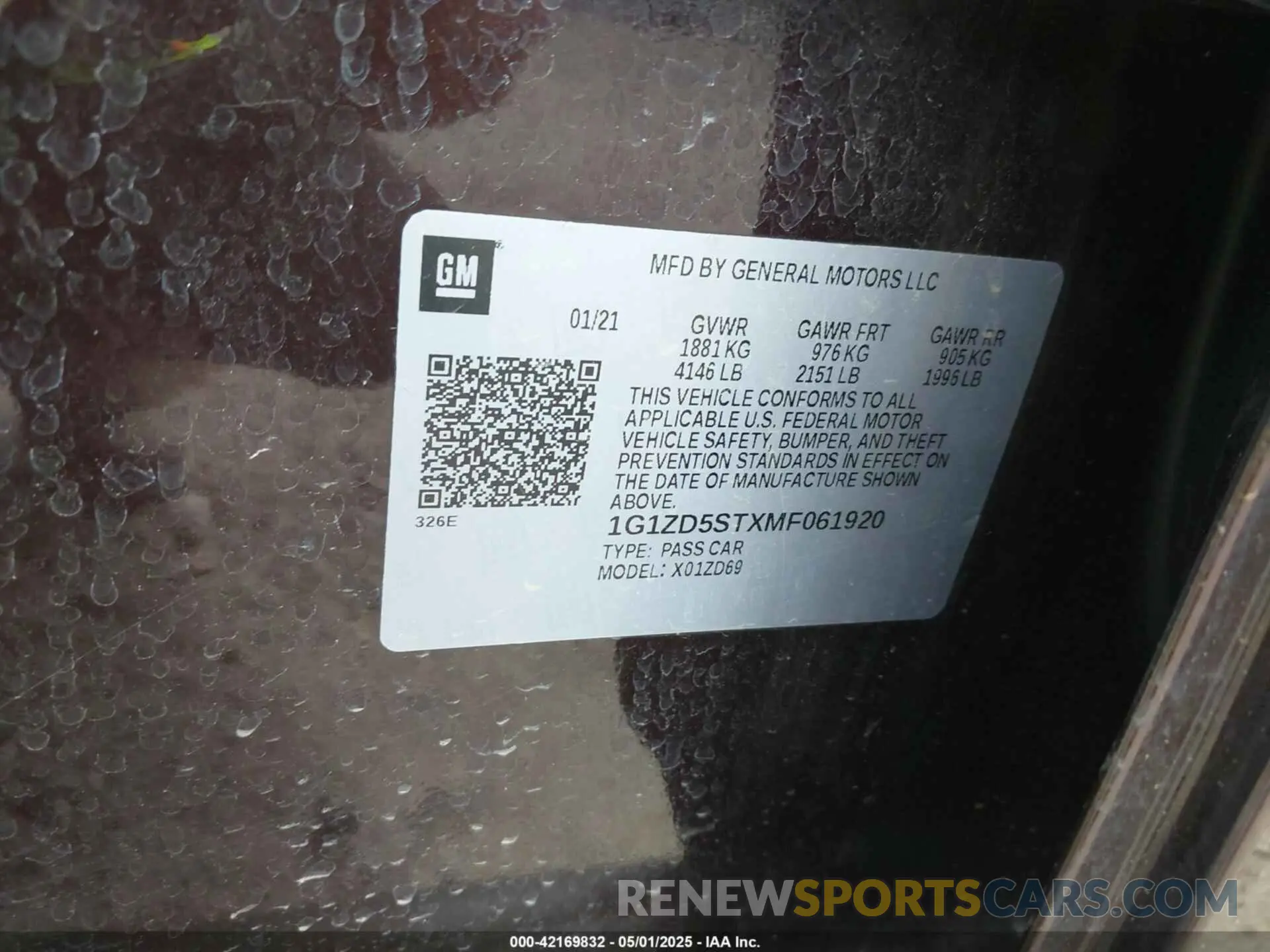 9 Photograph of a damaged car 1G1ZD5STXMF061920 CHEVROLET MALIBU 2021