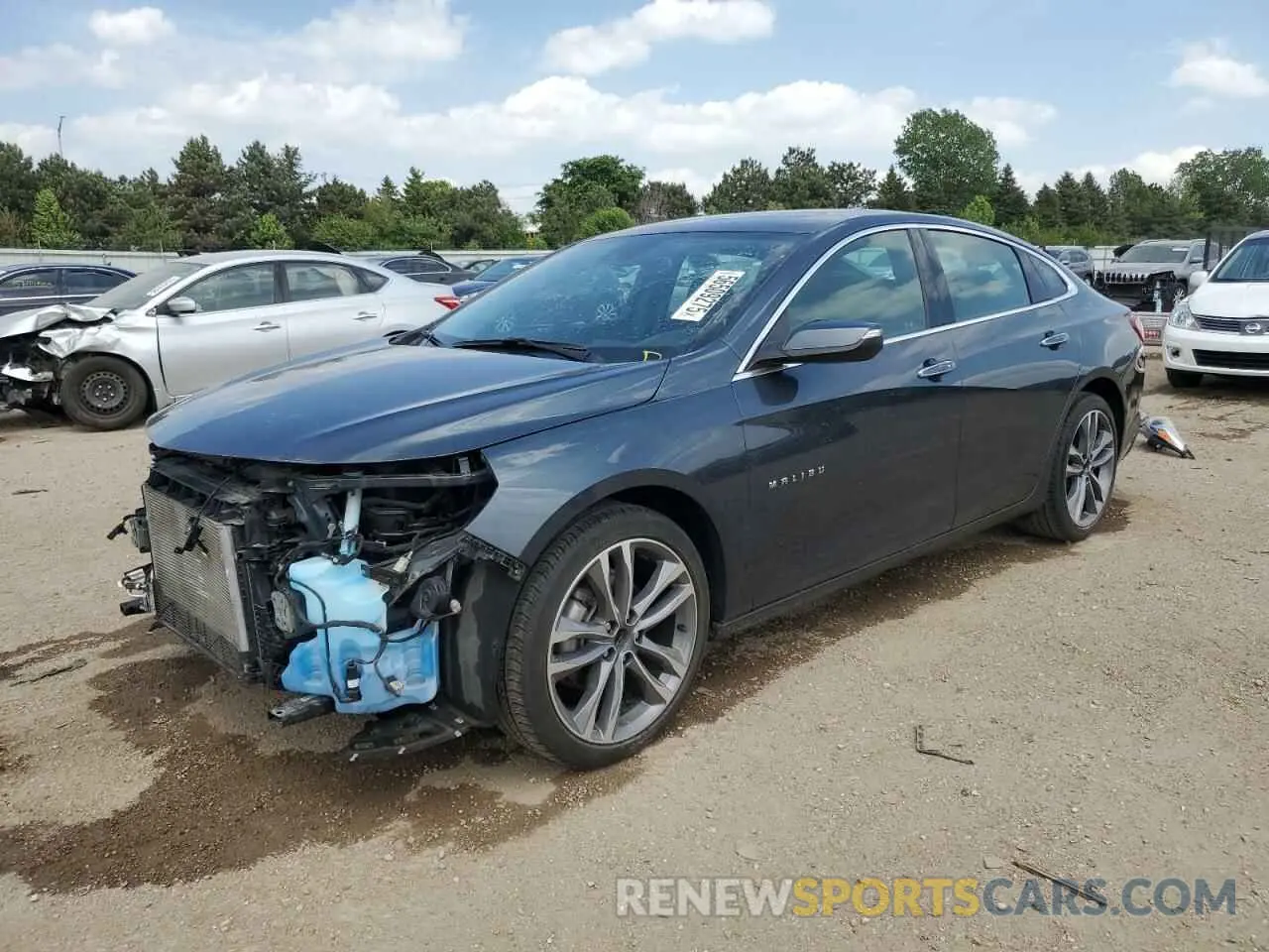 1 Photograph of a damaged car 1G1ZE5SX0MF018140 CHEVROLET MALIBU 2021