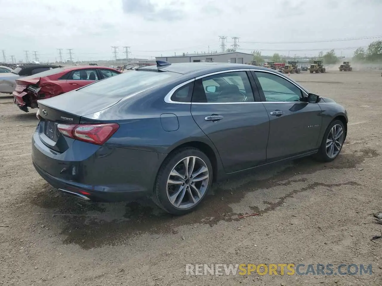 3 Photograph of a damaged car 1G1ZE5SX0MF018140 CHEVROLET MALIBU 2021