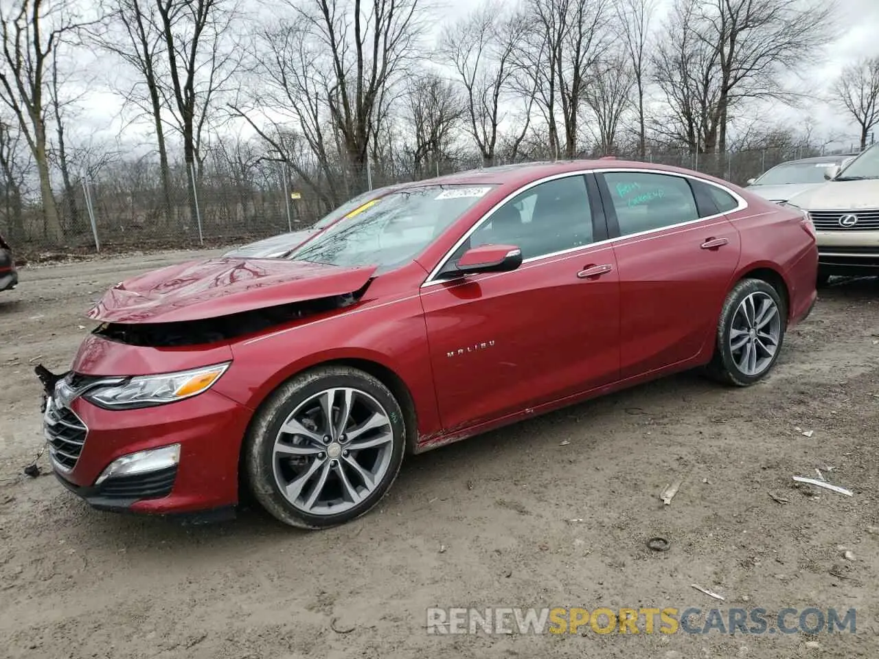1 Photograph of a damaged car 1G1ZE5SX3MF043887 CHEVROLET MALIBU 2021