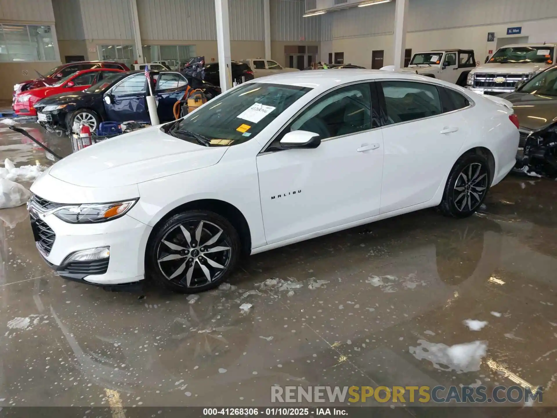 2 Photograph of a damaged car 1G1ZG5ST1MF021197 CHEVROLET MALIBU 2021