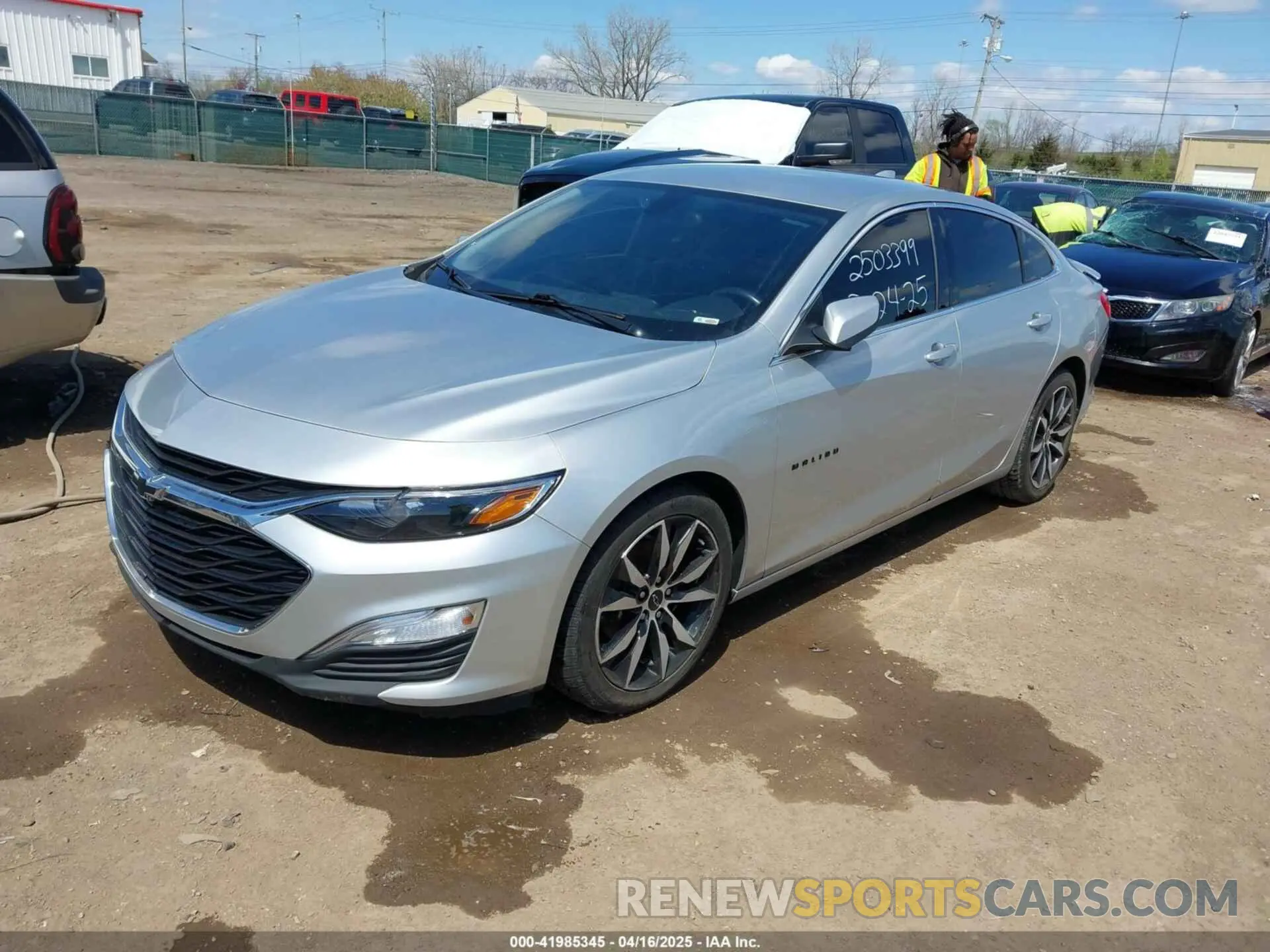2 Photograph of a damaged car 1G1ZG5ST3MF016518 CHEVROLET MALIBU 2021