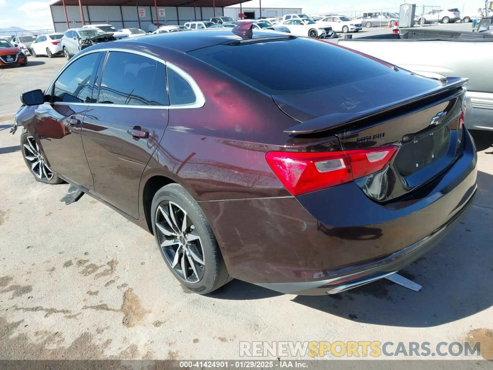 3 Photograph of a damaged car 1G1ZG5ST5MF060231 CHEVROLET MALIBU 2021