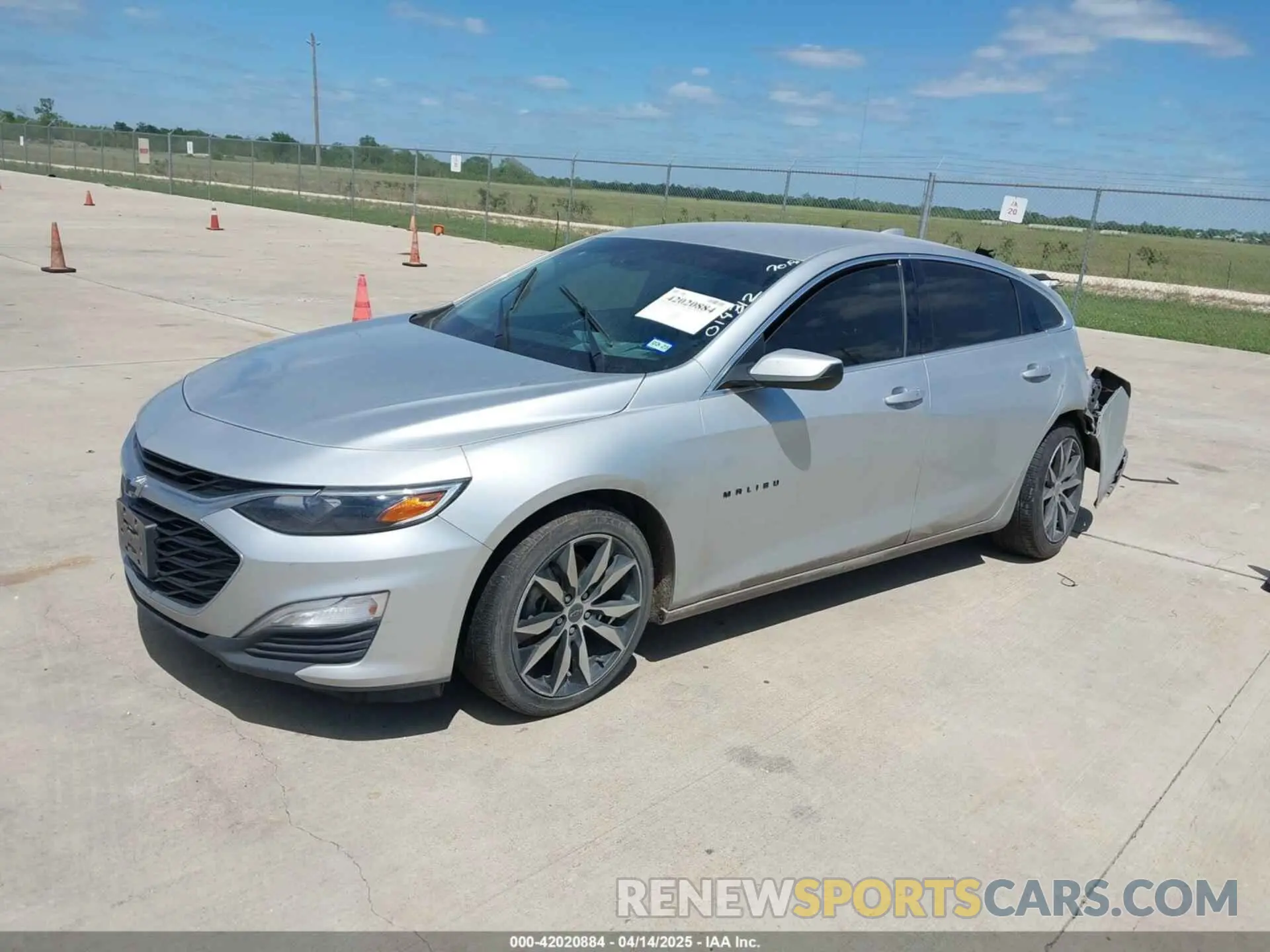 2 Photograph of a damaged car 1G1ZG5ST6MF014312 CHEVROLET MALIBU 2021