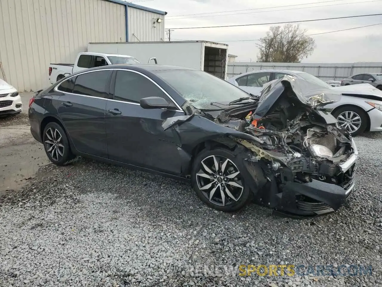 4 Photograph of a damaged car 1G1ZG5ST7MF059419 CHEVROLET MALIBU 2021