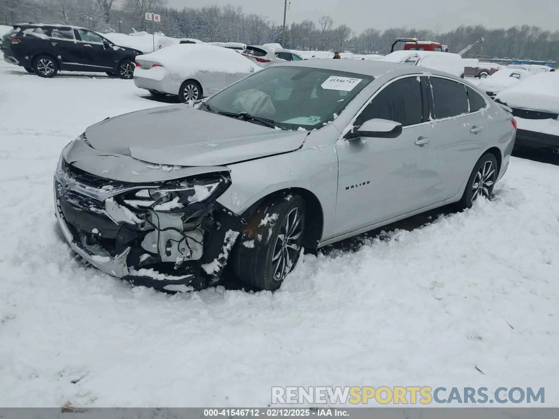 2 Photograph of a damaged car 1G1ZG5ST7MF063549 CHEVROLET MALIBU 2021