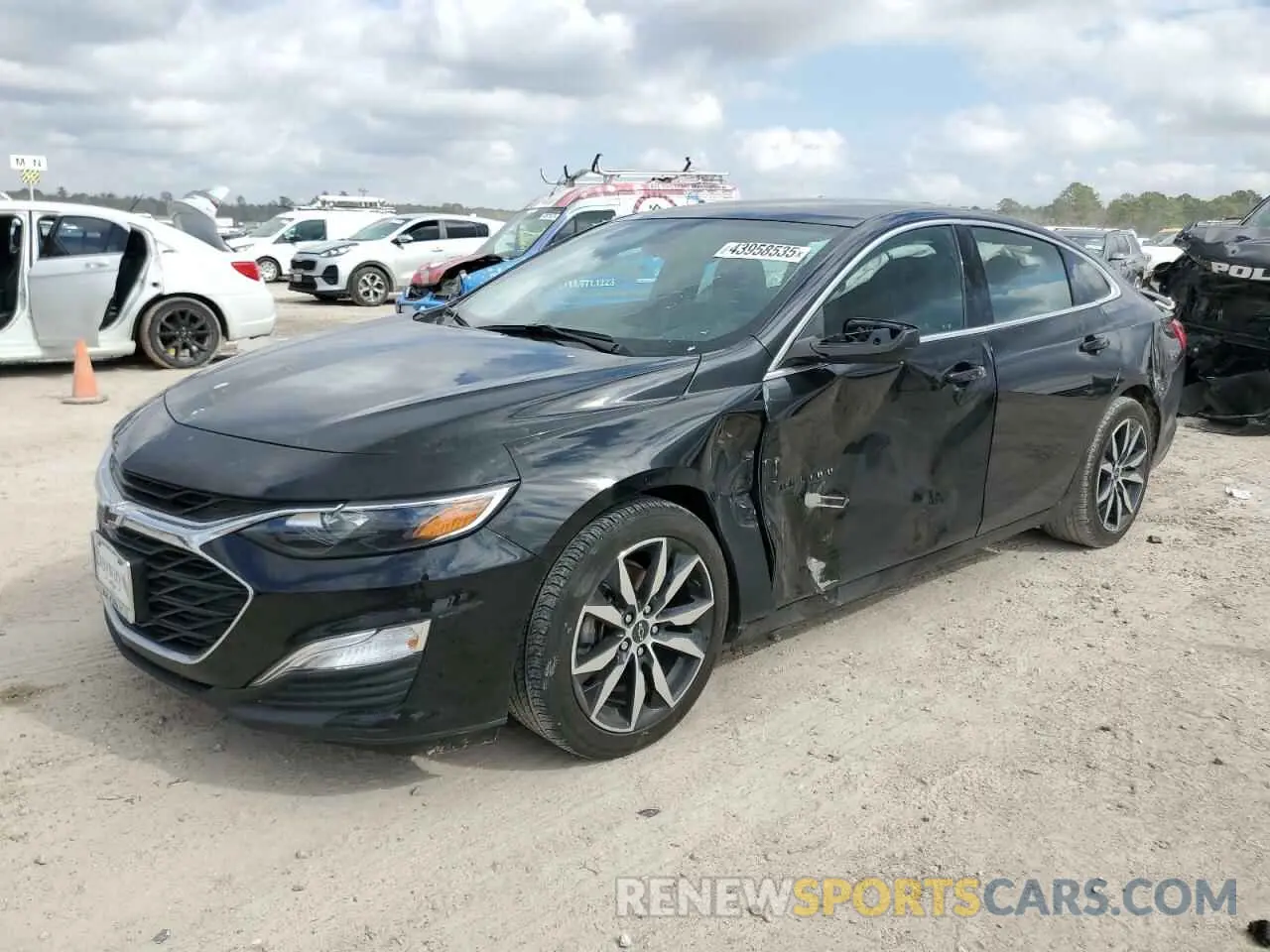1 Photograph of a damaged car 1G1ZG5ST7MF089486 CHEVROLET MALIBU 2021