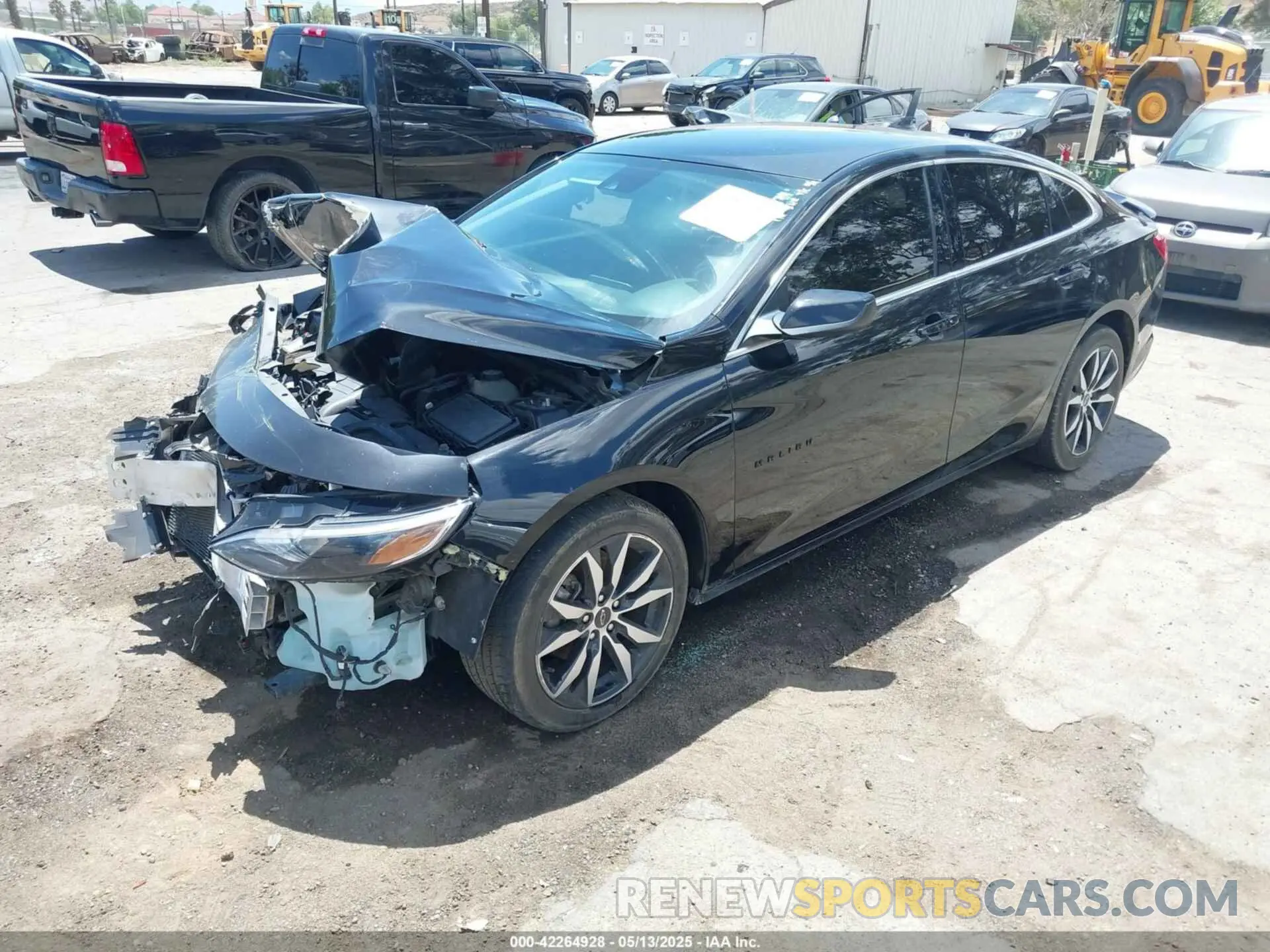 2 Photograph of a damaged car 1G1ZG5ST7MF089634 CHEVROLET MALIBU 2021