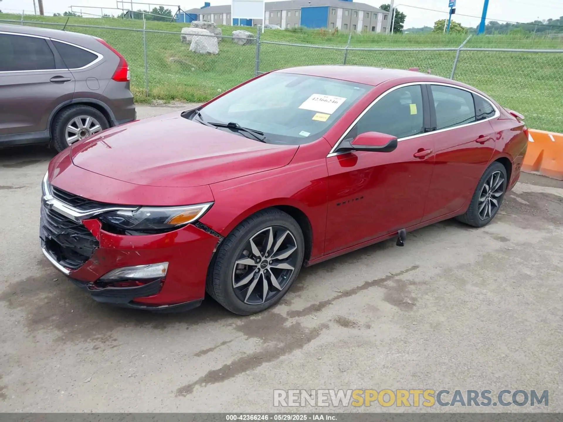 2 Photograph of a damaged car 1G1ZG5STXMF009260 CHEVROLET MALIBU 2021