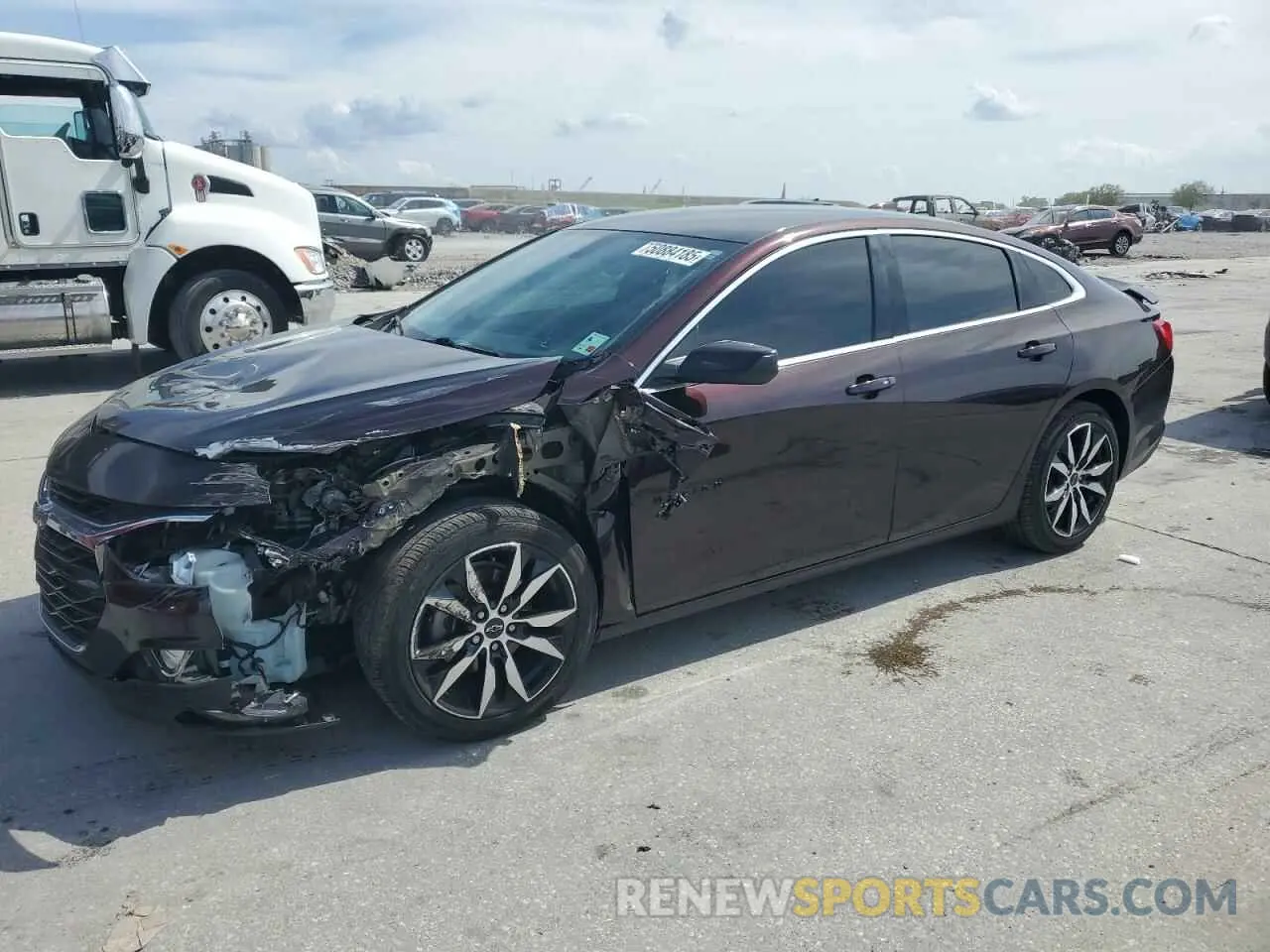 1 Photograph of a damaged car 1G1ZG5STXMF013017 CHEVROLET MALIBU 2021