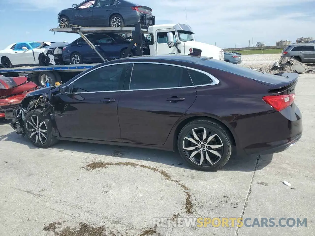 2 Photograph of a damaged car 1G1ZG5STXMF013017 CHEVROLET MALIBU 2021