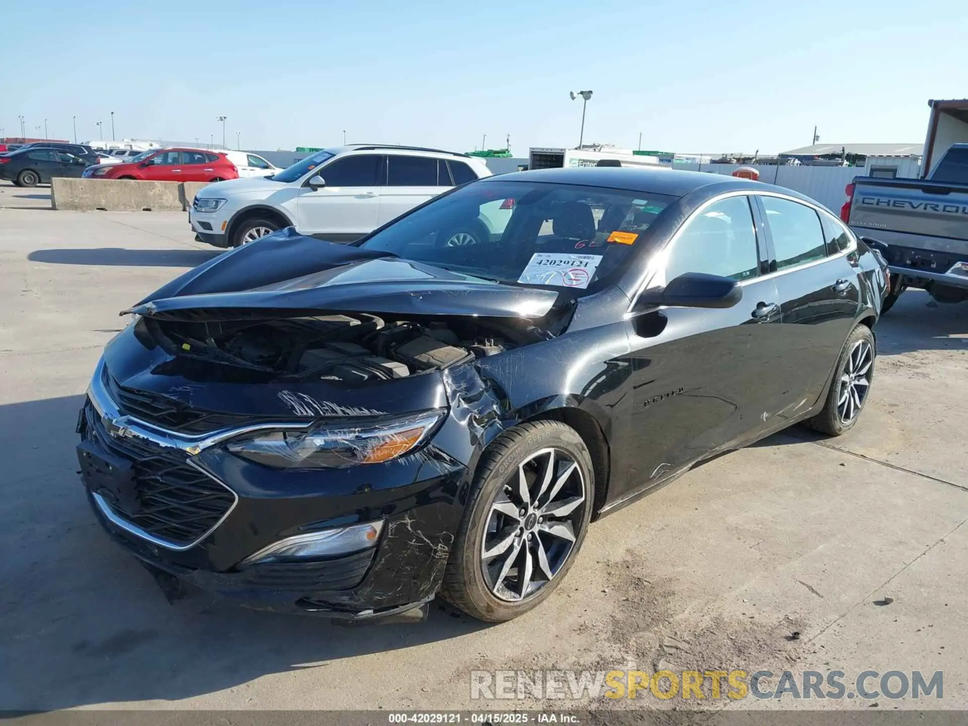 2 Photograph of a damaged car 1G1ZG5STXMF029850 CHEVROLET MALIBU 2021