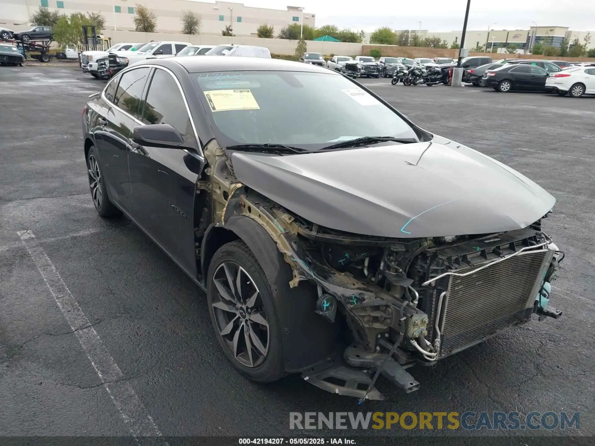 1 Photograph of a damaged car 1G1ZG5STXMF030903 CHEVROLET MALIBU 2021