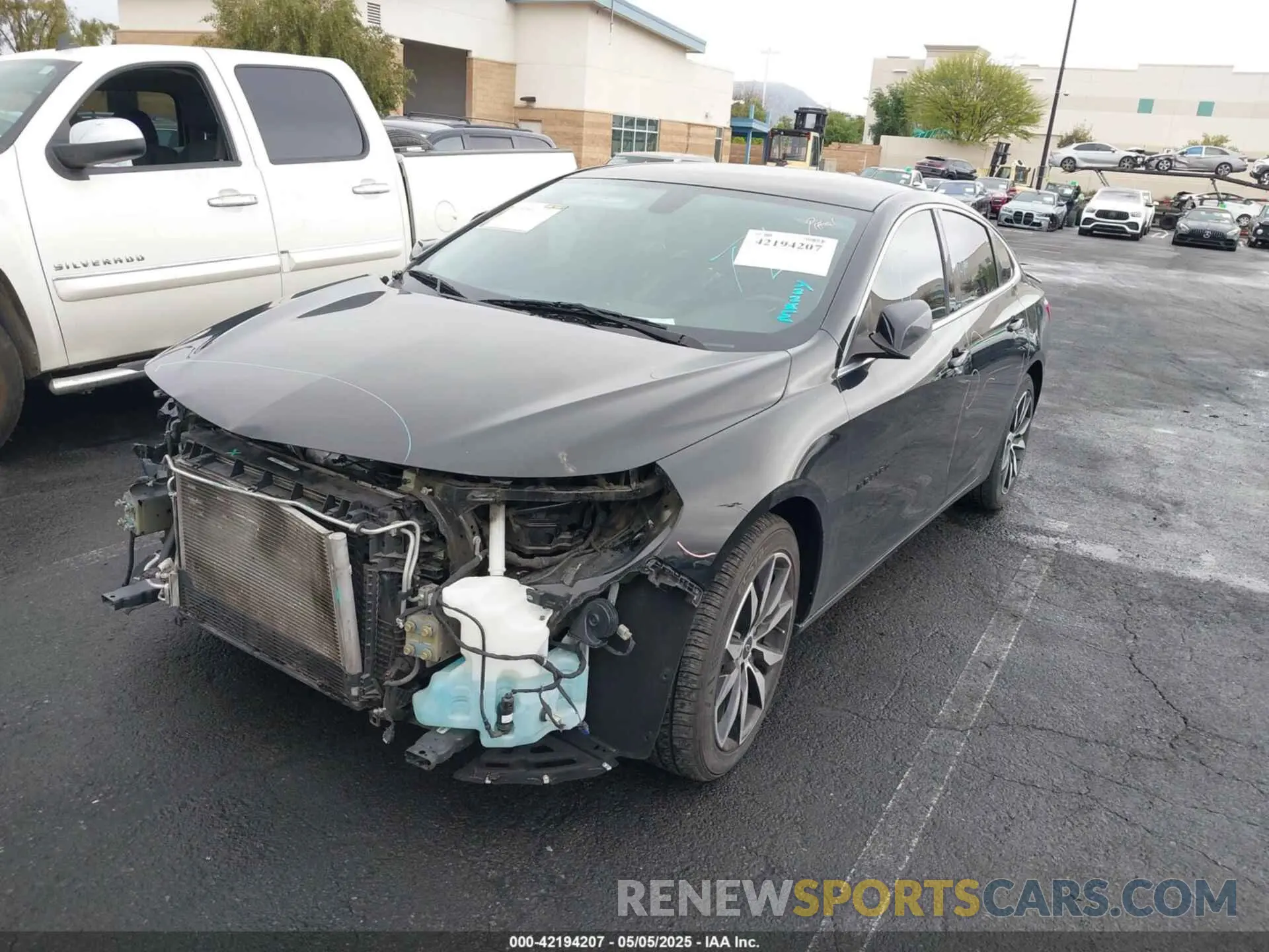 2 Photograph of a damaged car 1G1ZG5STXMF030903 CHEVROLET MALIBU 2021