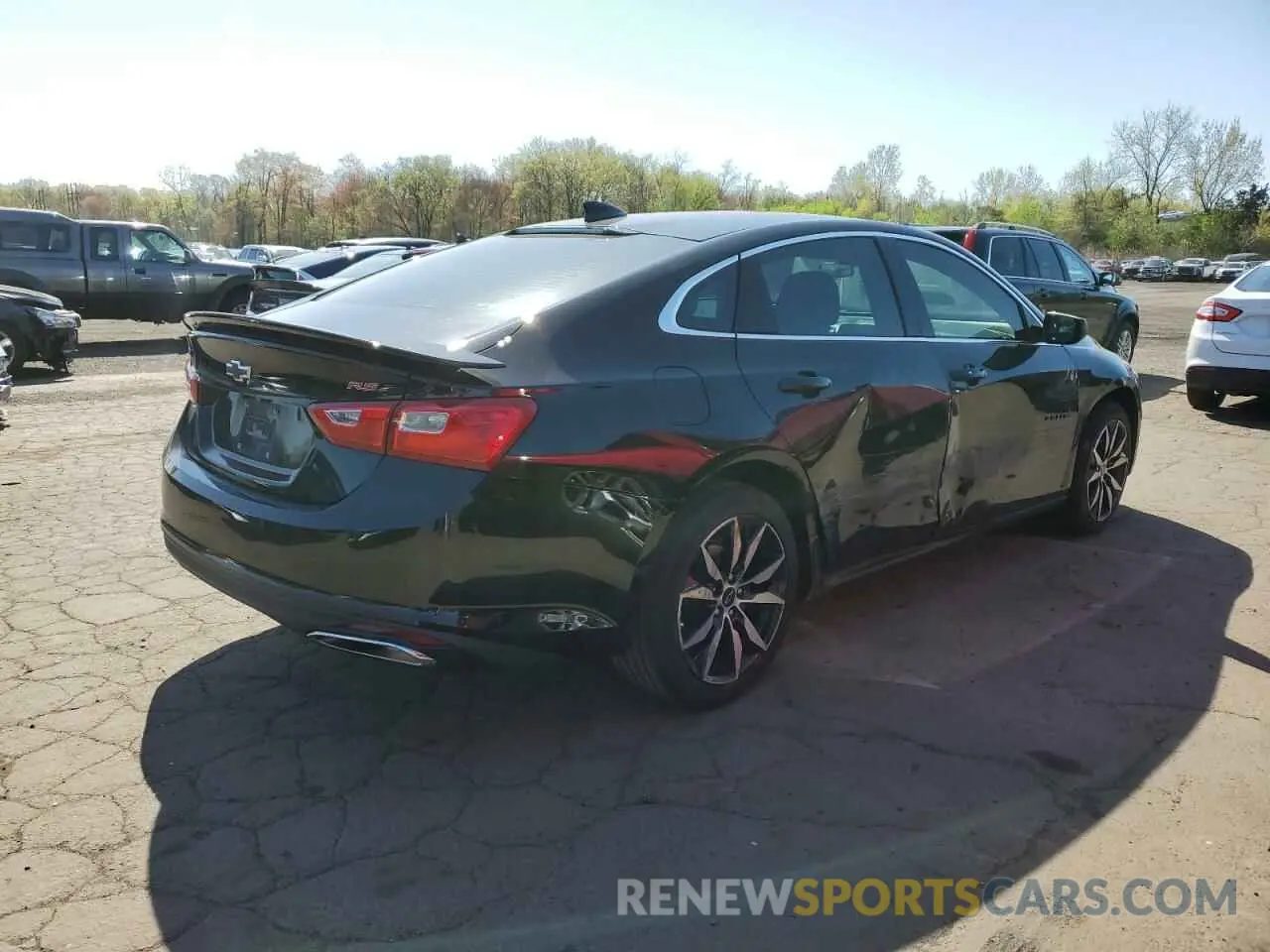 3 Photograph of a damaged car 1G1ZG5STXMF033641 CHEVROLET MALIBU 2021