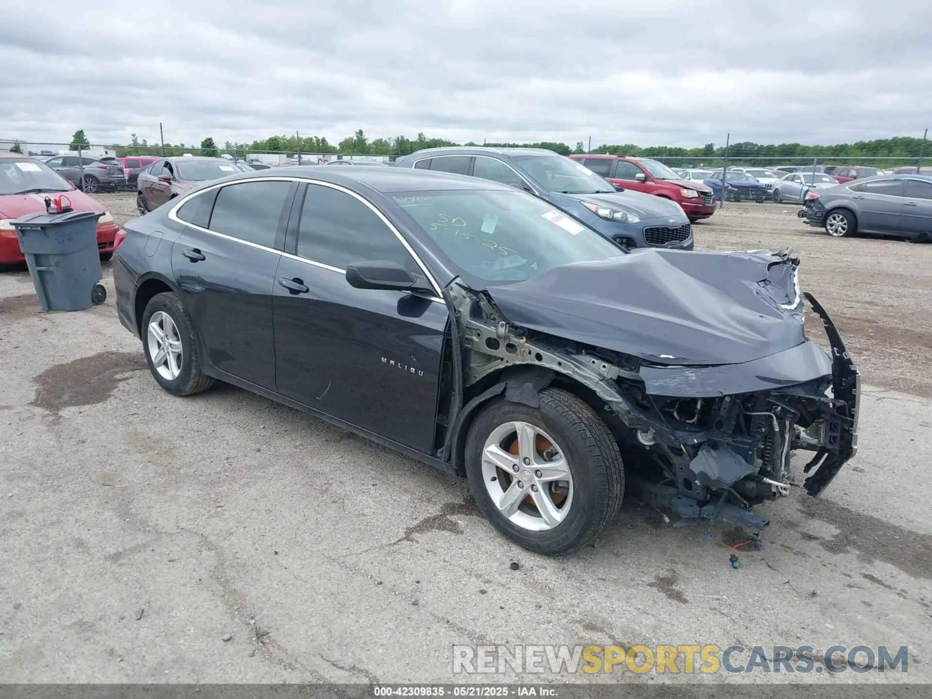 1 Photograph of a damaged car 1G1ZB5ST1NF208410 CHEVROLET MALIBU 2022