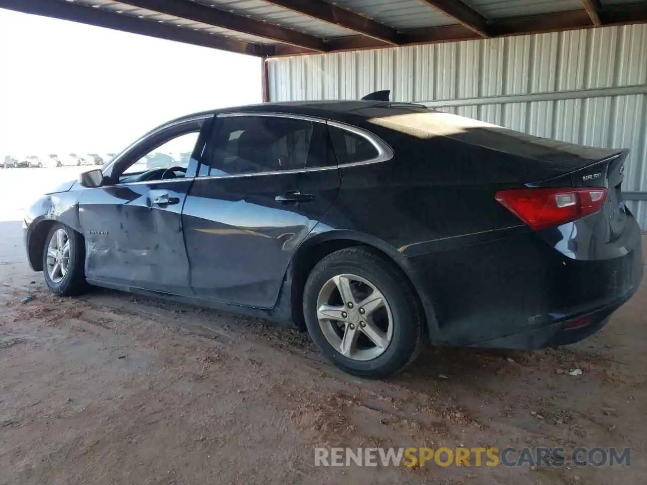 2 Photograph of a damaged car 1G1ZB5ST2NF193027 CHEVROLET MALIBU 2022