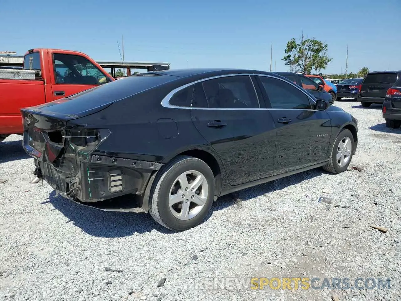 3 Photograph of a damaged car 1G1ZB5ST2NF197577 CHEVROLET MALIBU 2022