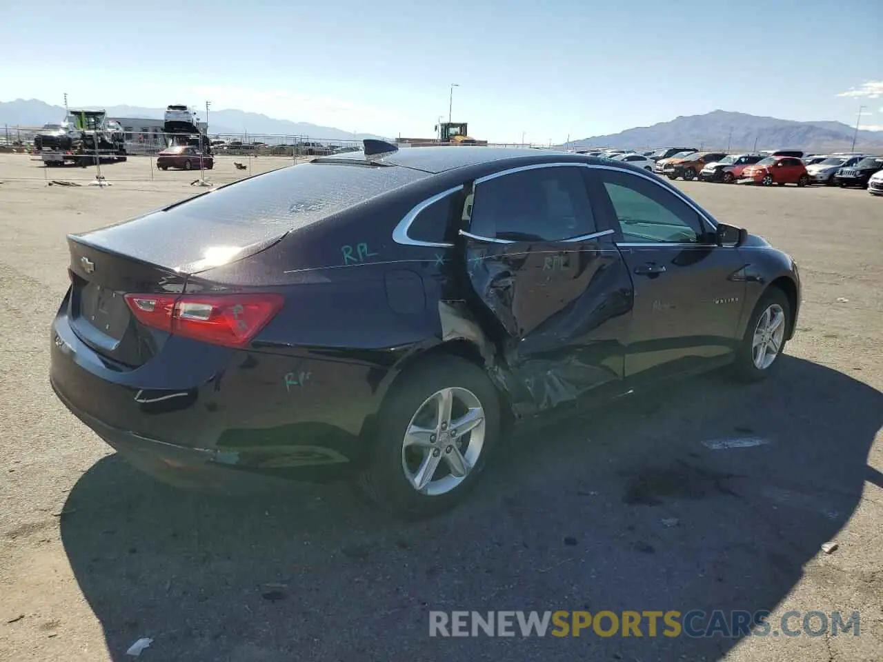 3 Photograph of a damaged car 1G1ZB5ST2NF205449 CHEVROLET MALIBU 2022