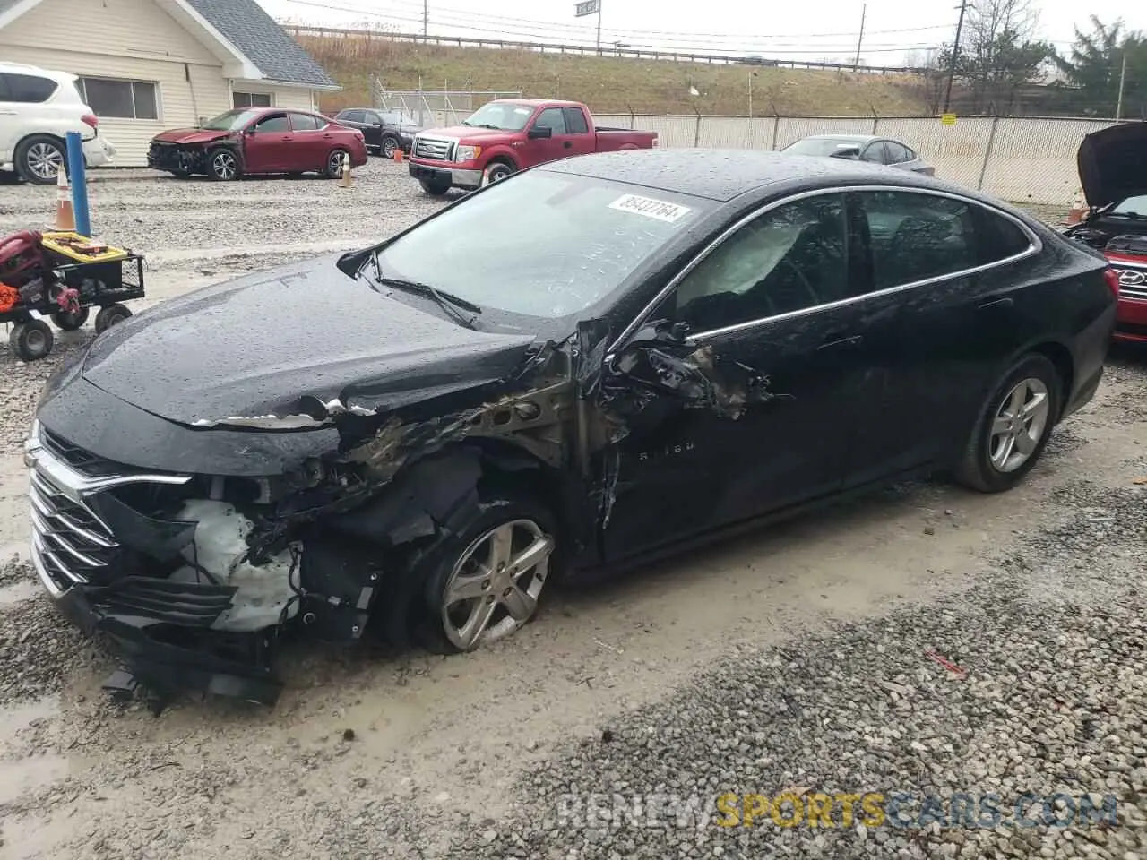 1 Photograph of a damaged car 1G1ZB5ST3NF187706 CHEVROLET MALIBU 2022