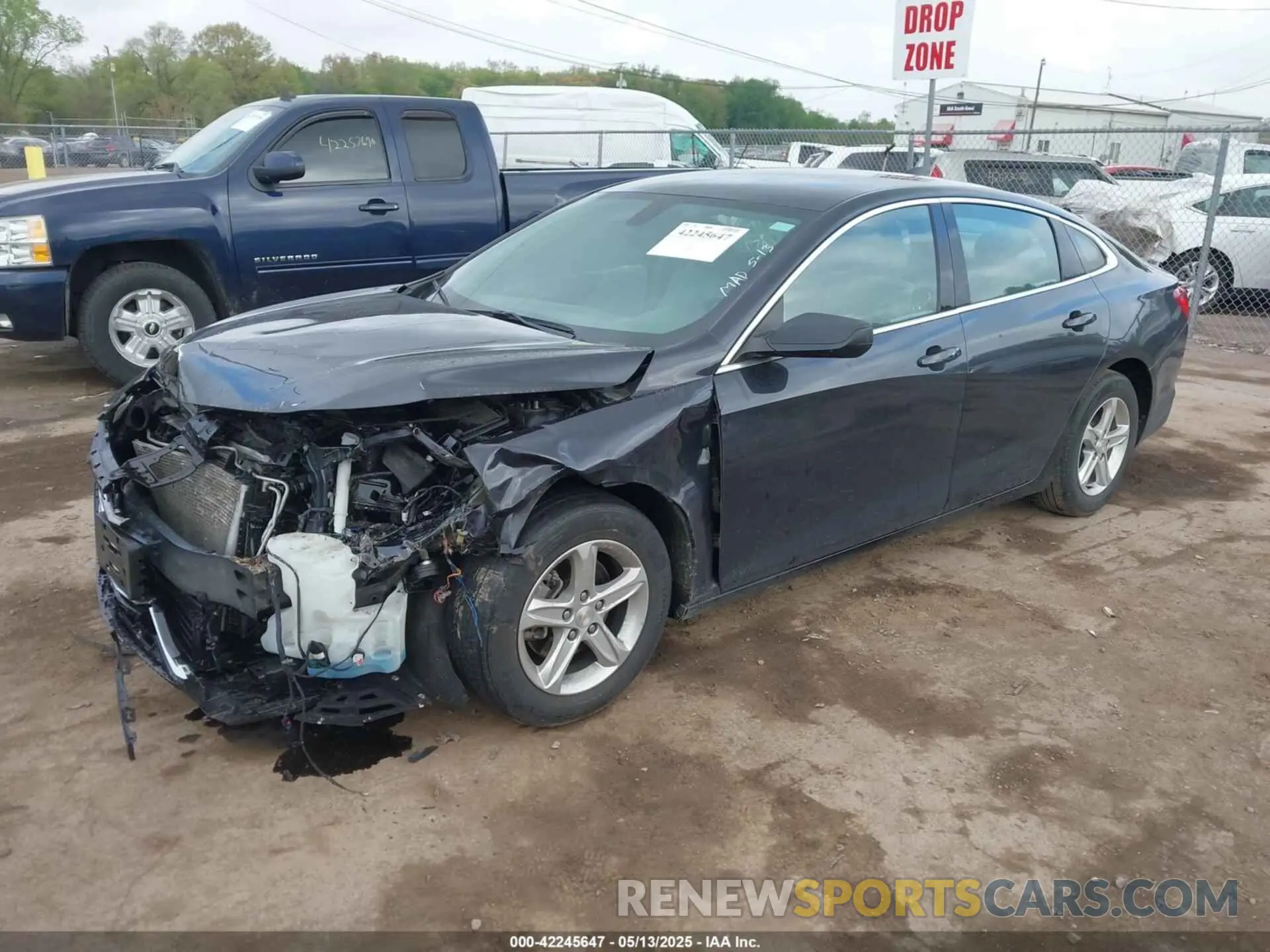 2 Photograph of a damaged car 1G1ZB5ST4NF191408 CHEVROLET MALIBU 2022