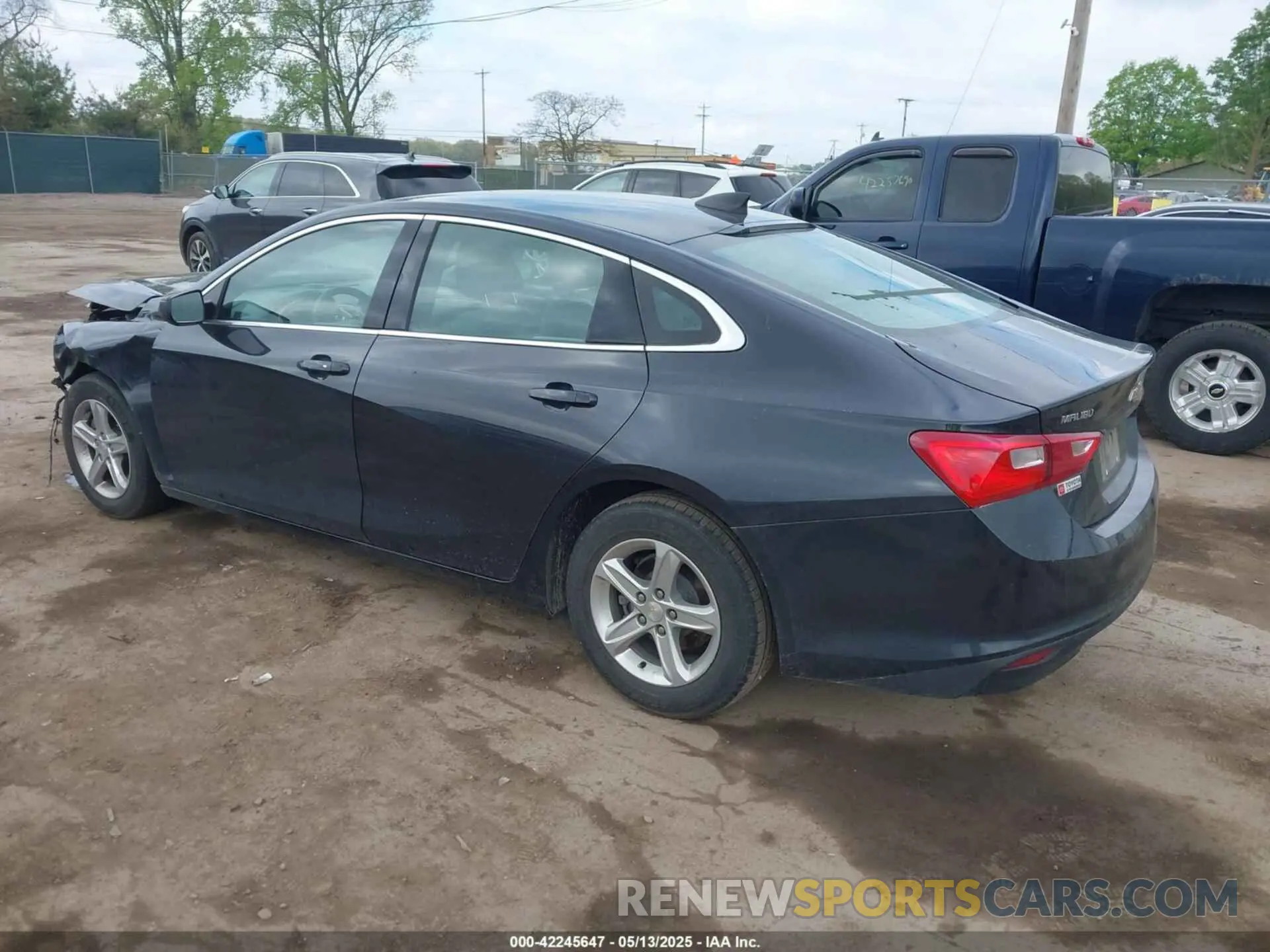 3 Photograph of a damaged car 1G1ZB5ST4NF191408 CHEVROLET MALIBU 2022