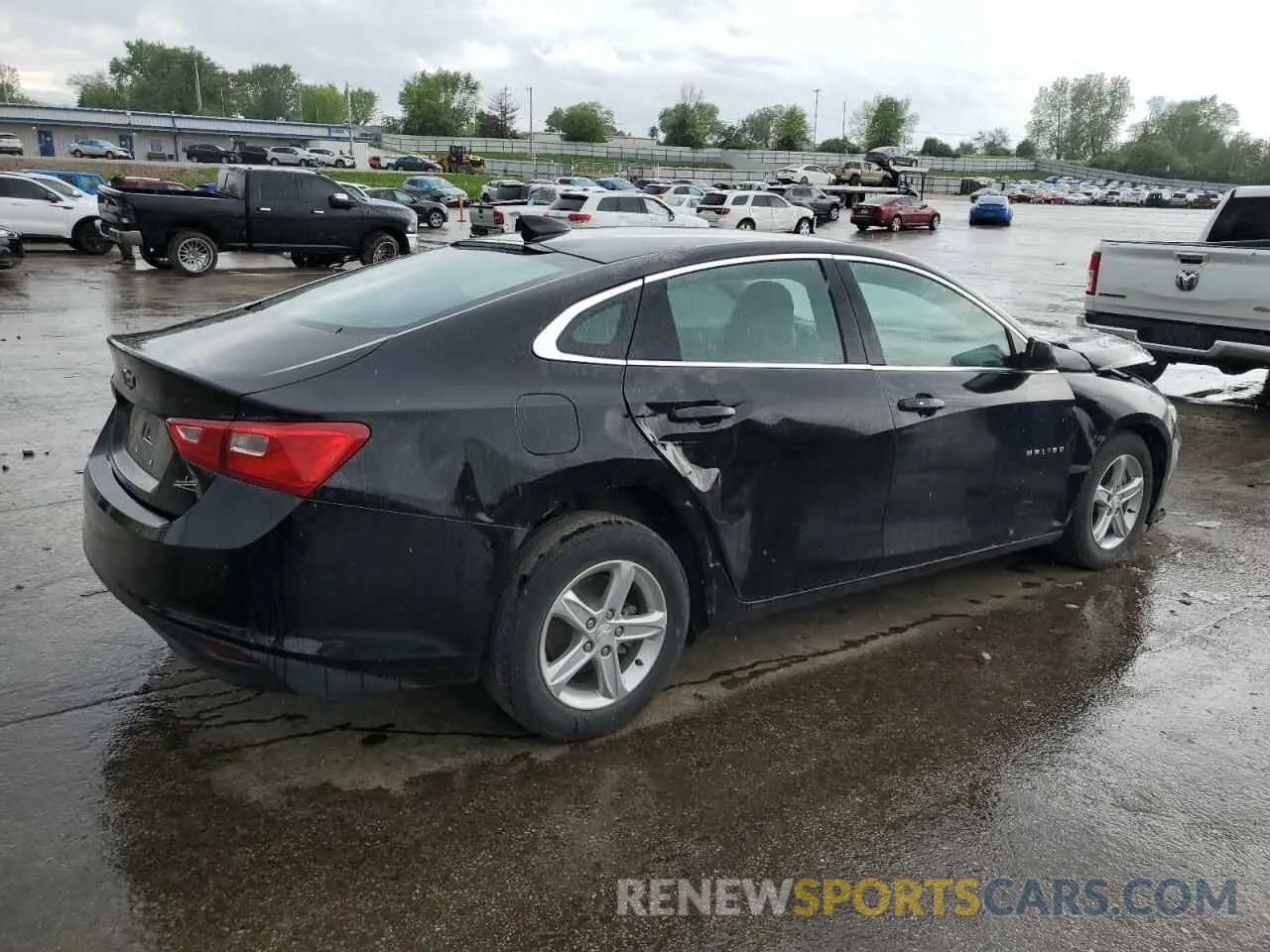 3 Photograph of a damaged car 1G1ZB5ST4NF213973 CHEVROLET MALIBU 2022