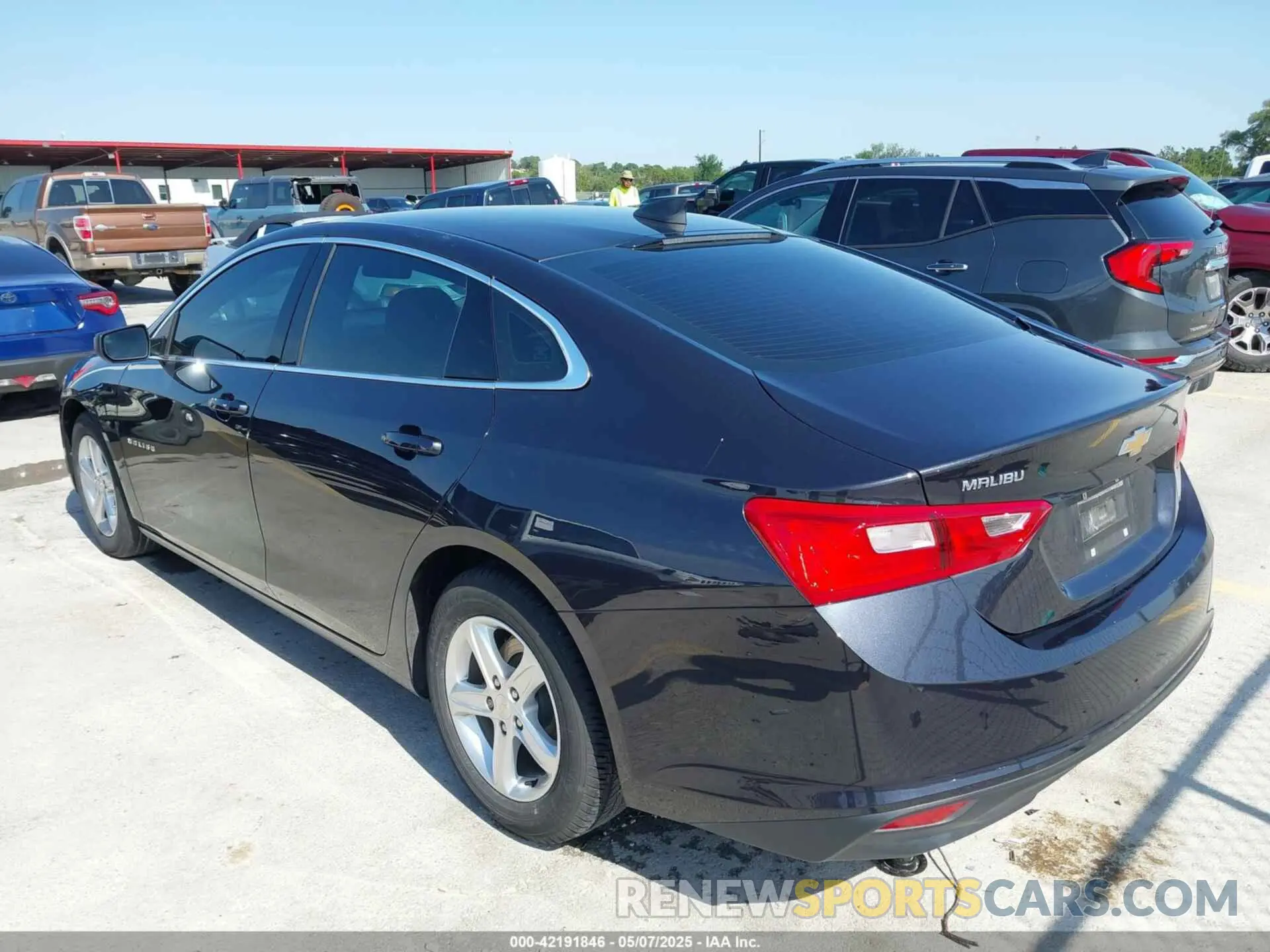3 Photograph of a damaged car 1G1ZB5ST5NF186542 CHEVROLET MALIBU 2022